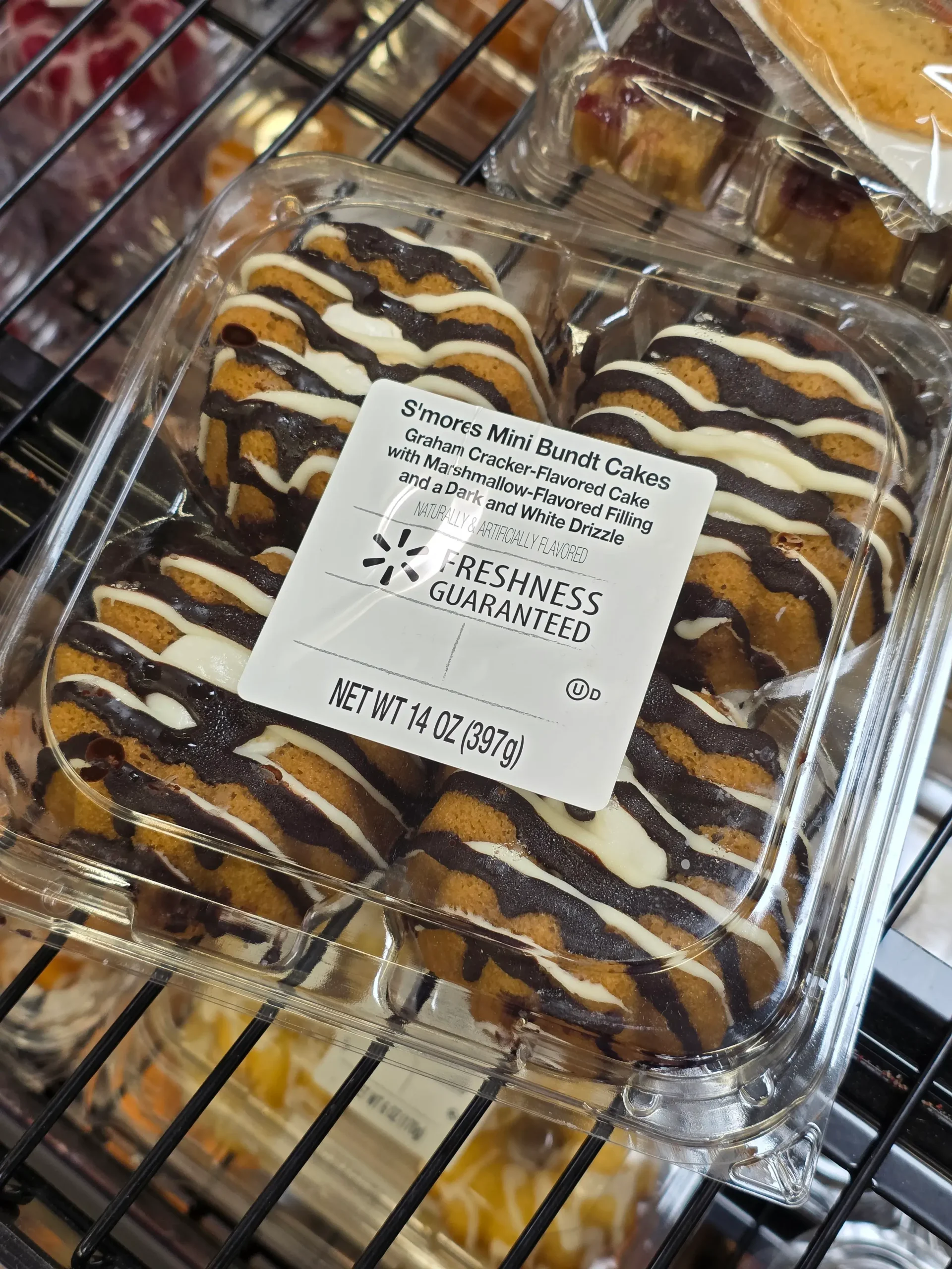 Walmart Freshness Guaranteed S'mores Mini Bundt Cakes.