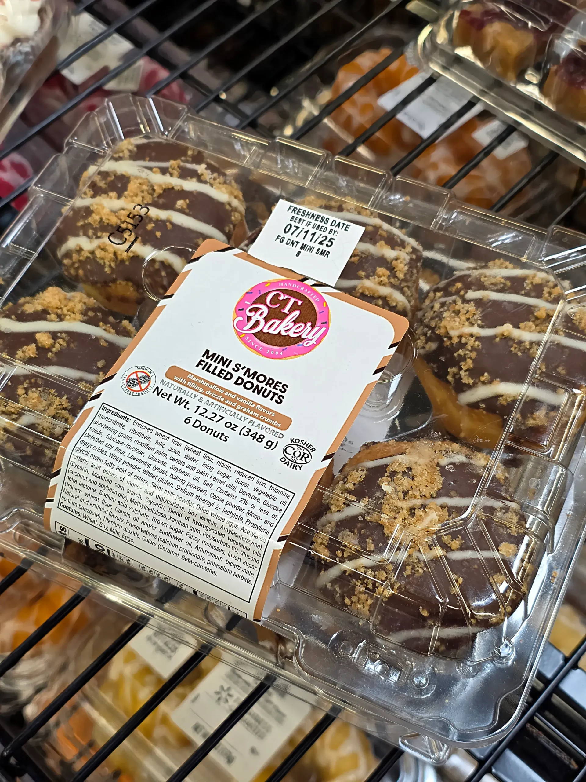 CT Bakery Mini S'mores Filled Donuts.