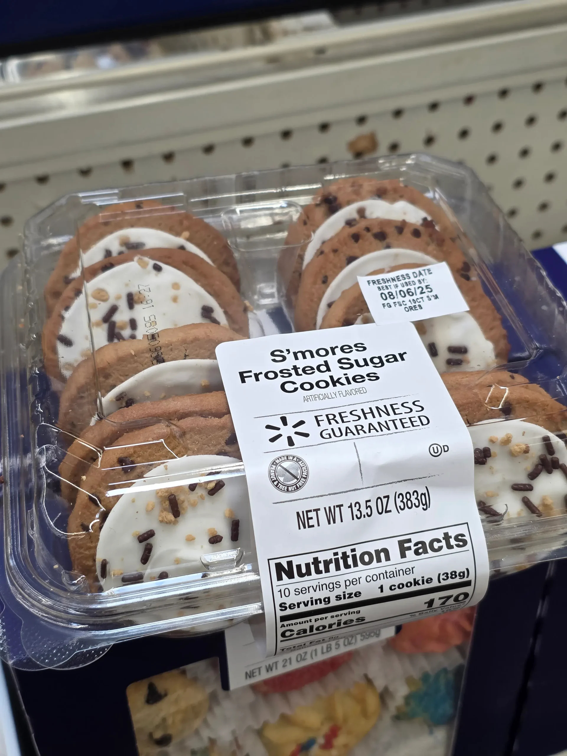 Walmart Freshness Guaranteed S'mores Frosted Sugar Cookies.