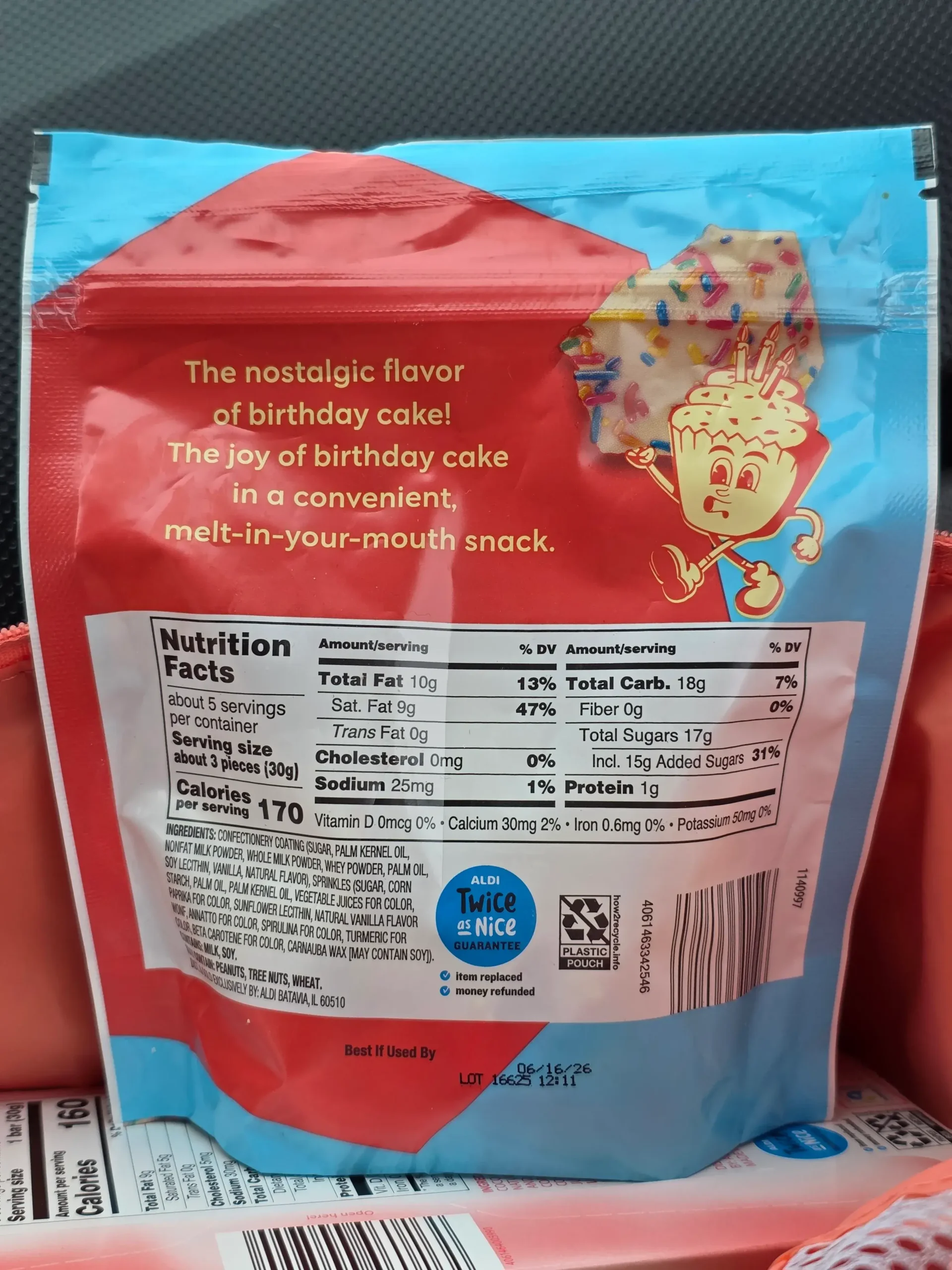 Choceur Birthday Cake Bark.