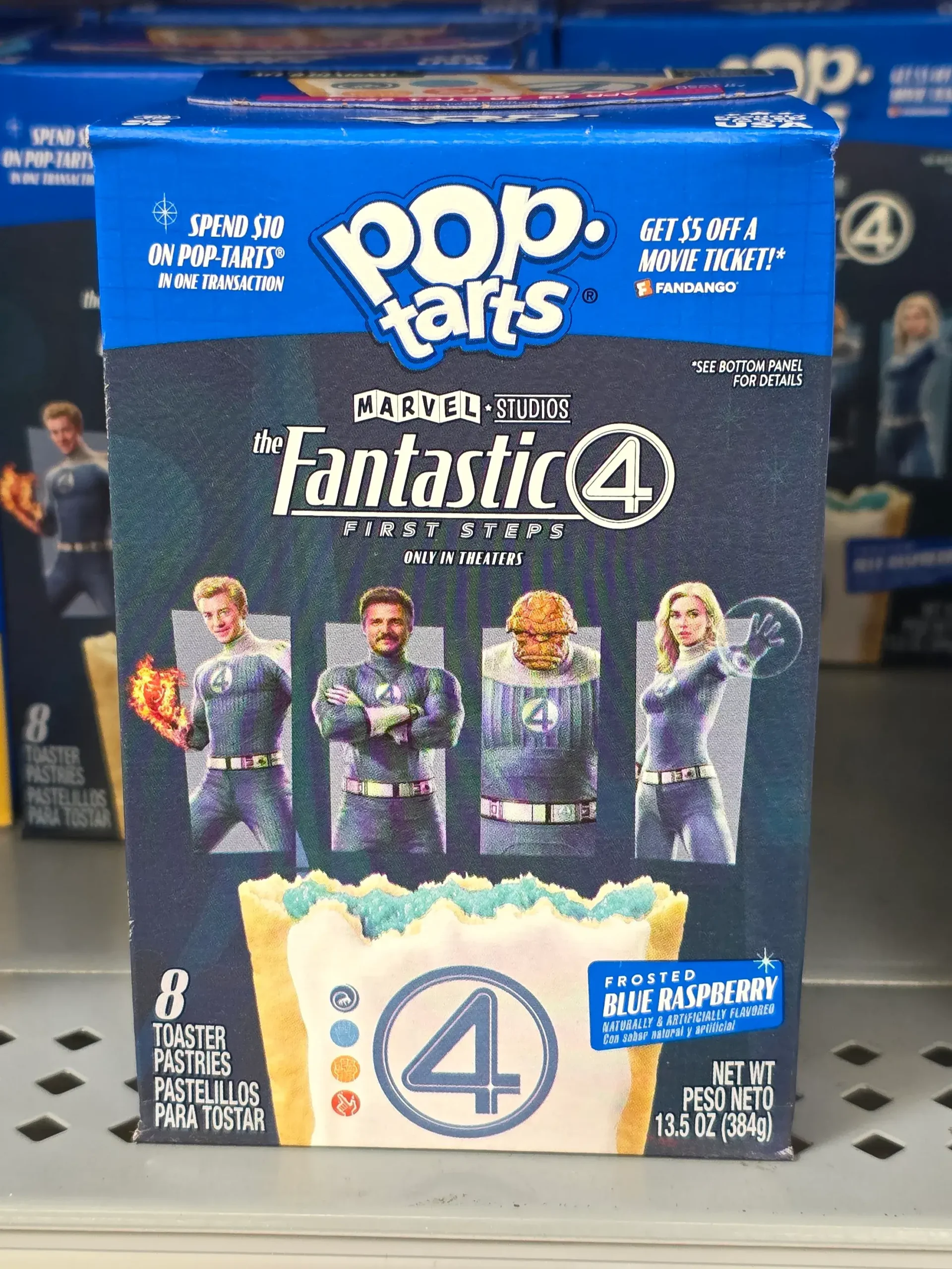 Pop-tarts Fantastic 4 Frosted Blue Raspberry.