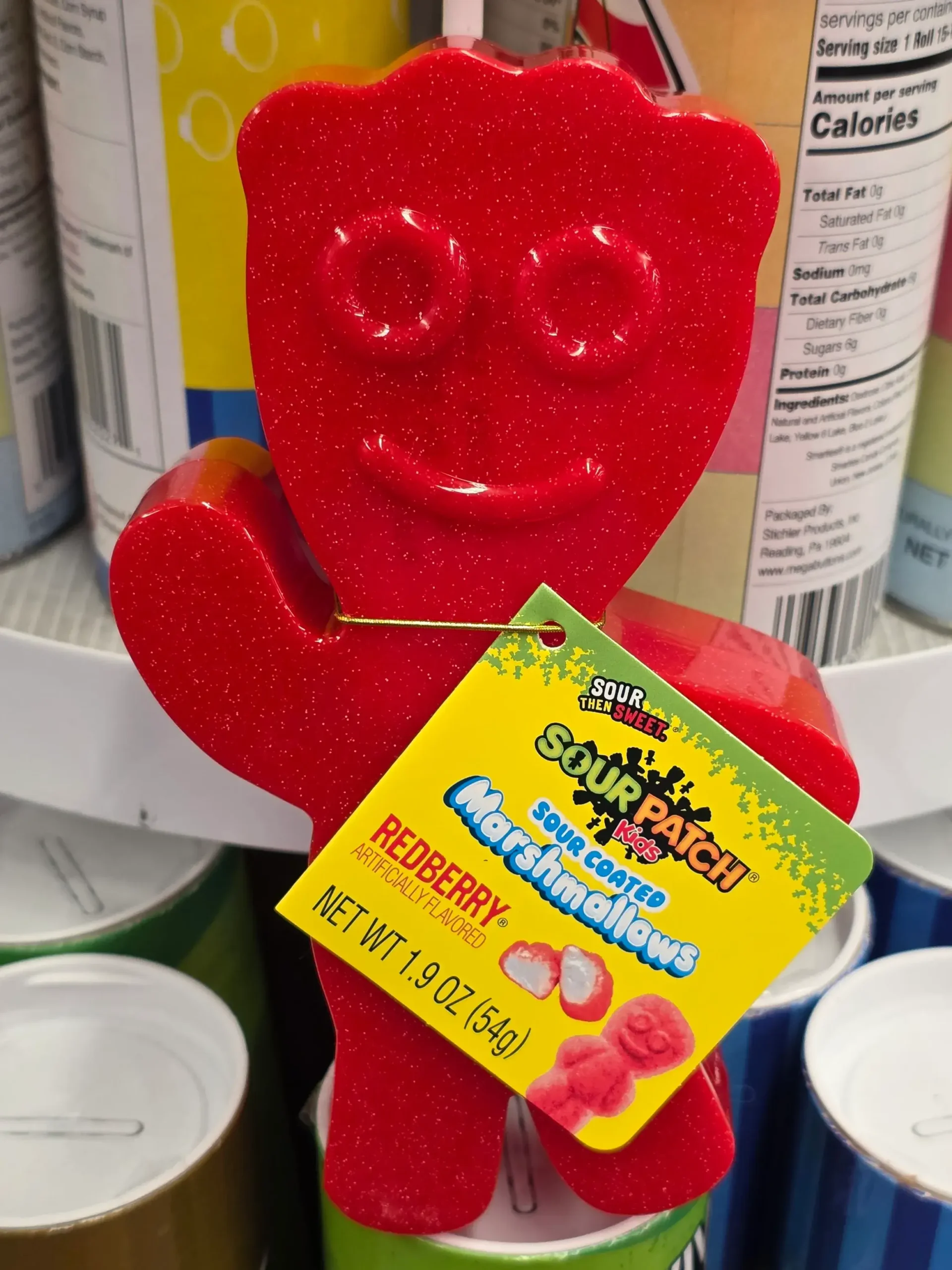 Sour Patch Kids Redberry Sour Coated Marshmallows.