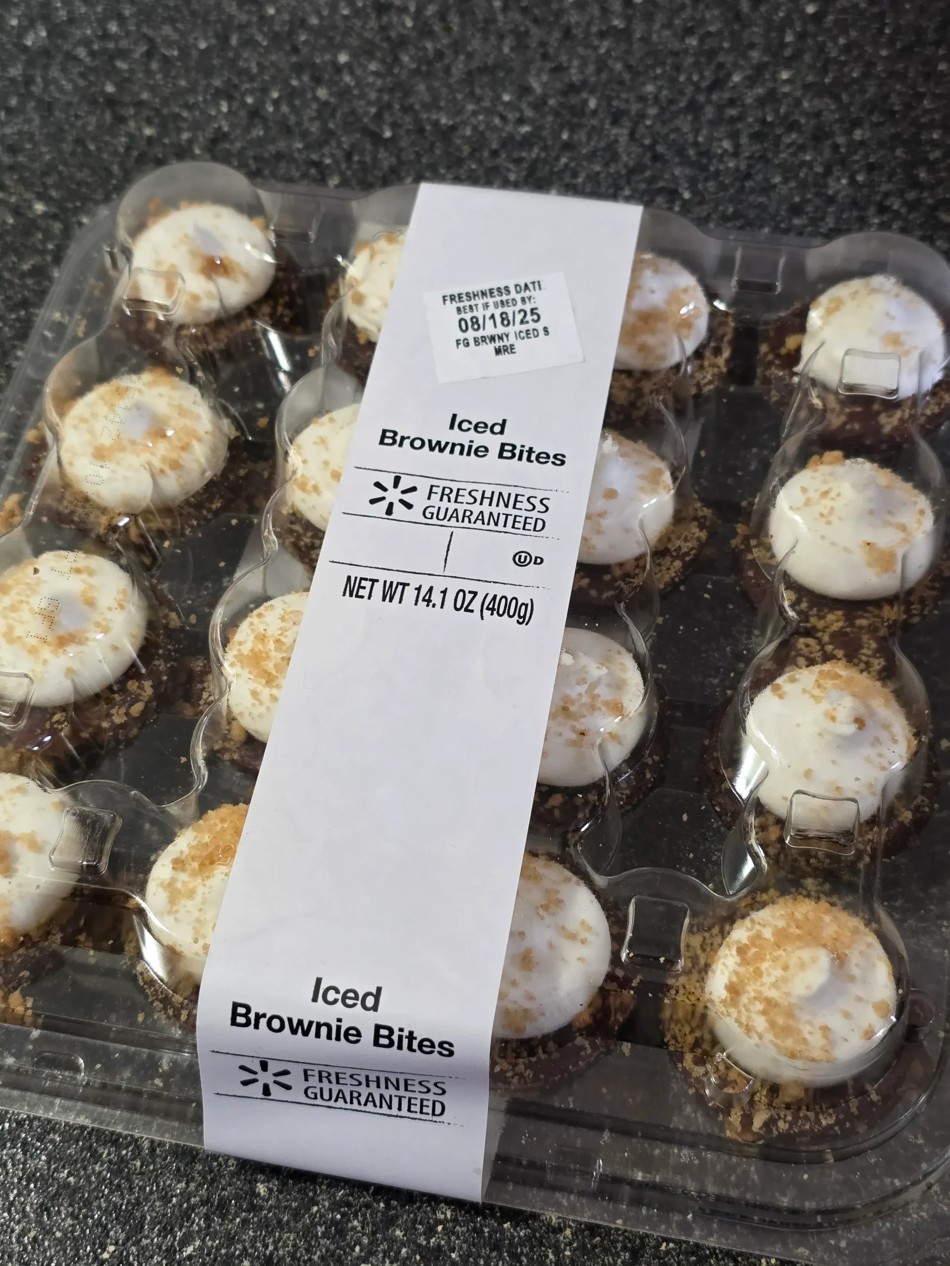 Walmart Freshness Guaranteed Smores Mini Iced Brownie Party Platter.