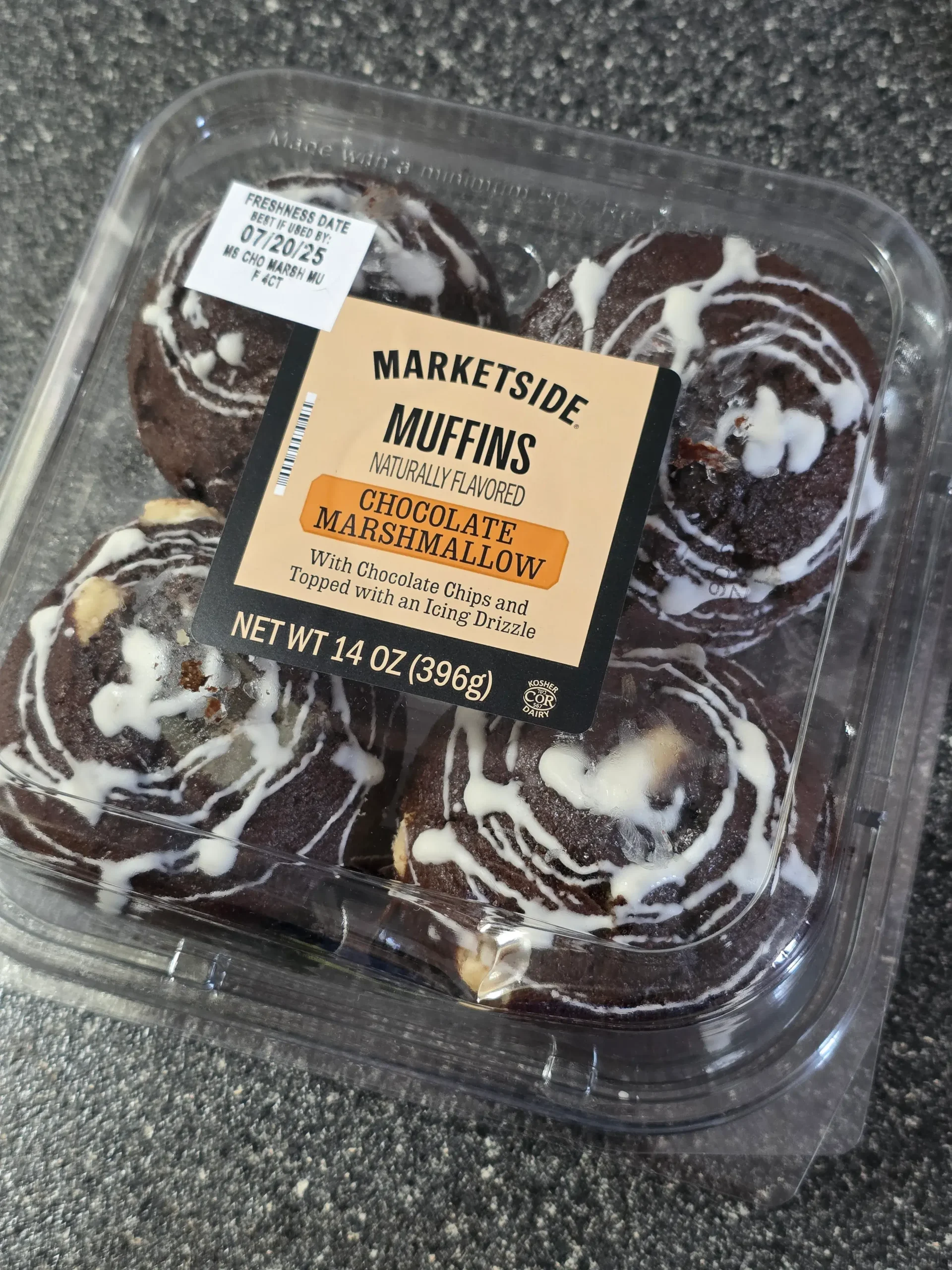 Walmart Marketside Chocolate Marshmallow Muffins.