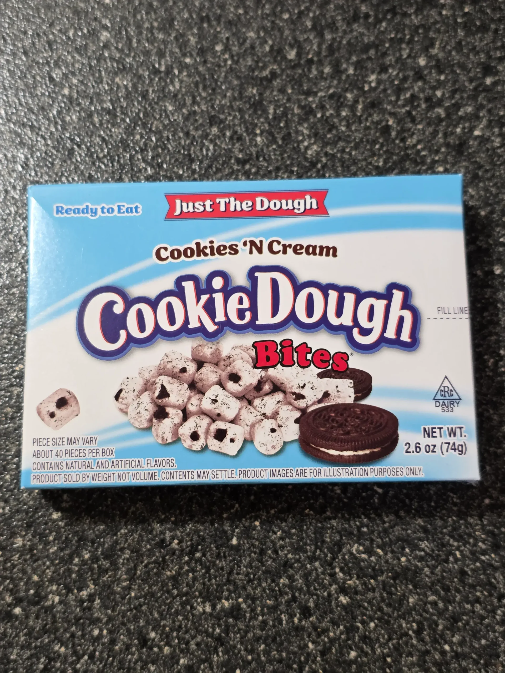 Cookie Dough Bites Just The Dough Cookies 'N Cream.