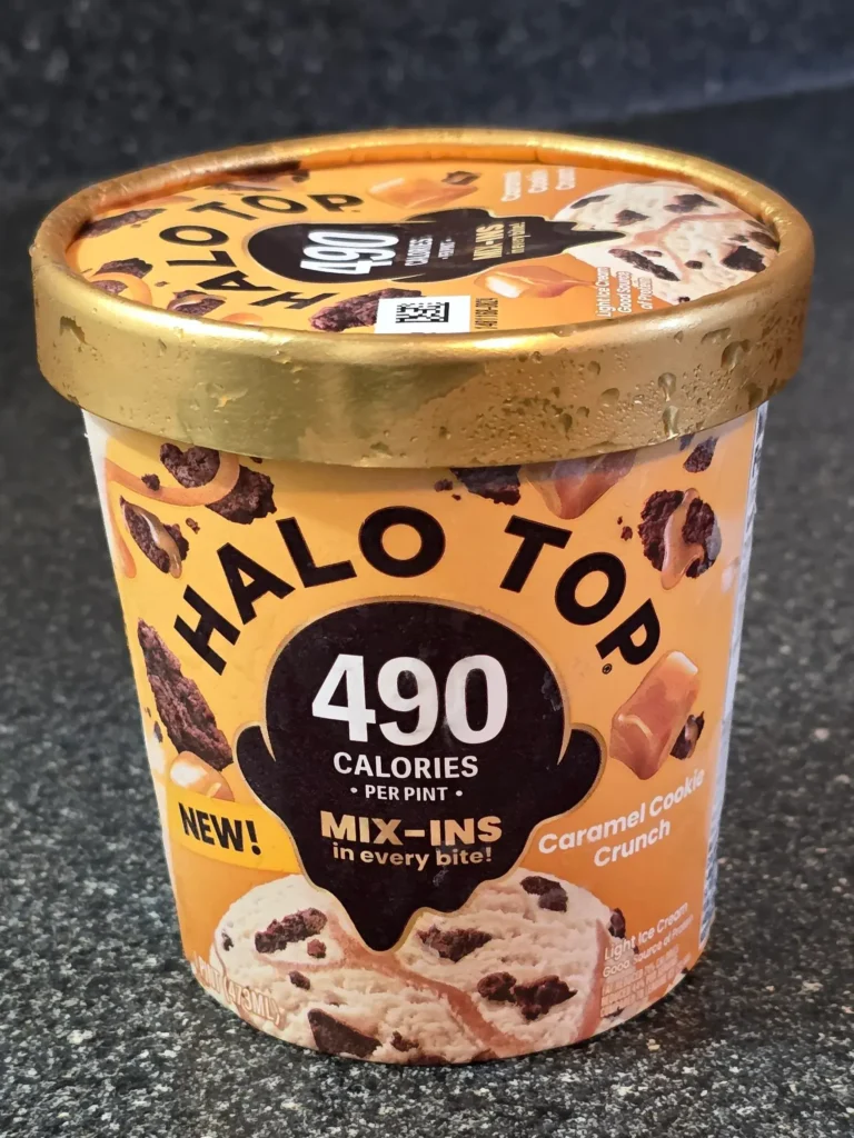 Halo Top Mix-Ins Caramel Cookie Crunch.