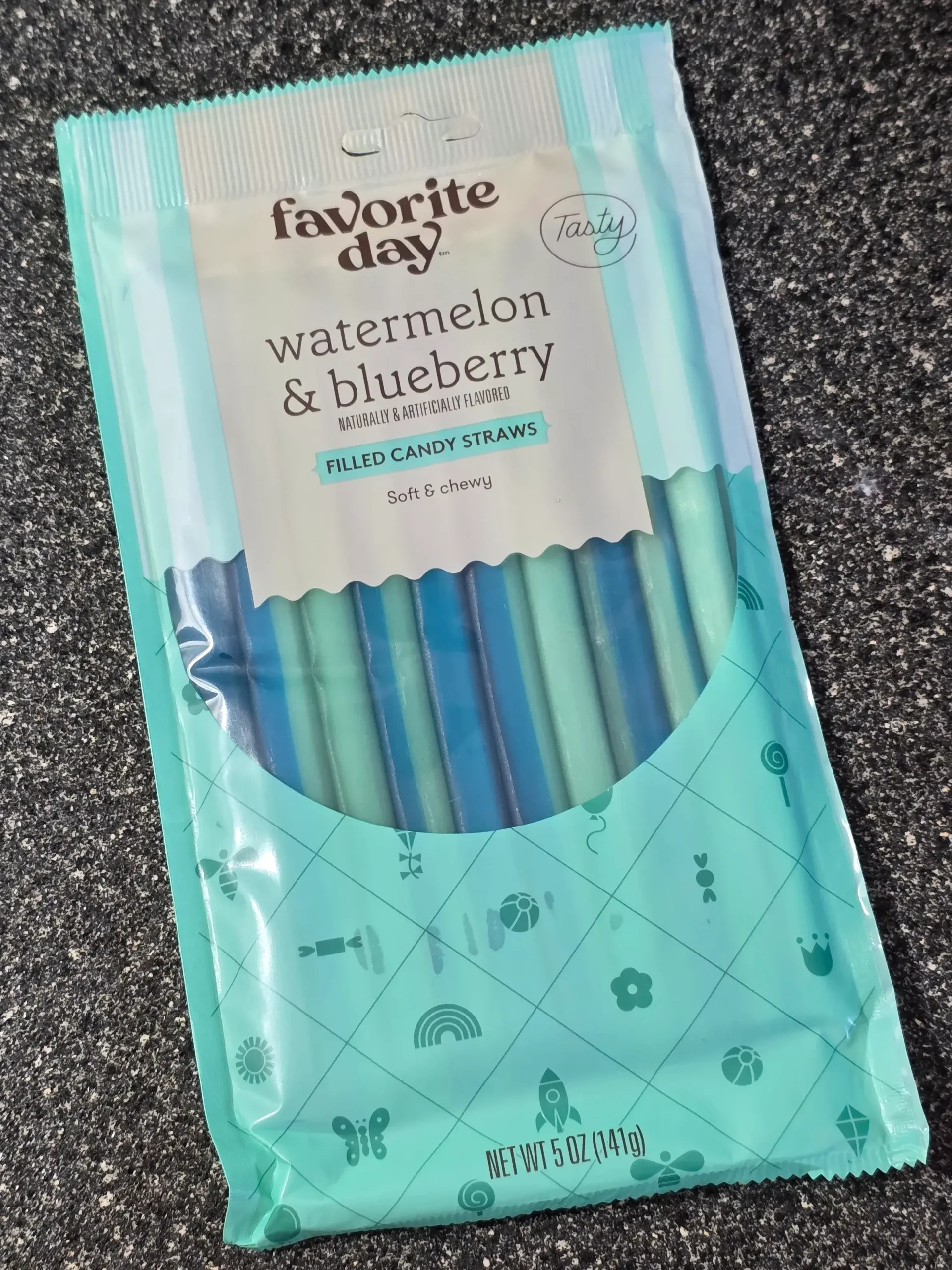 Target Favorite Day Watermelon & Blueberry Filled Candy Straw.