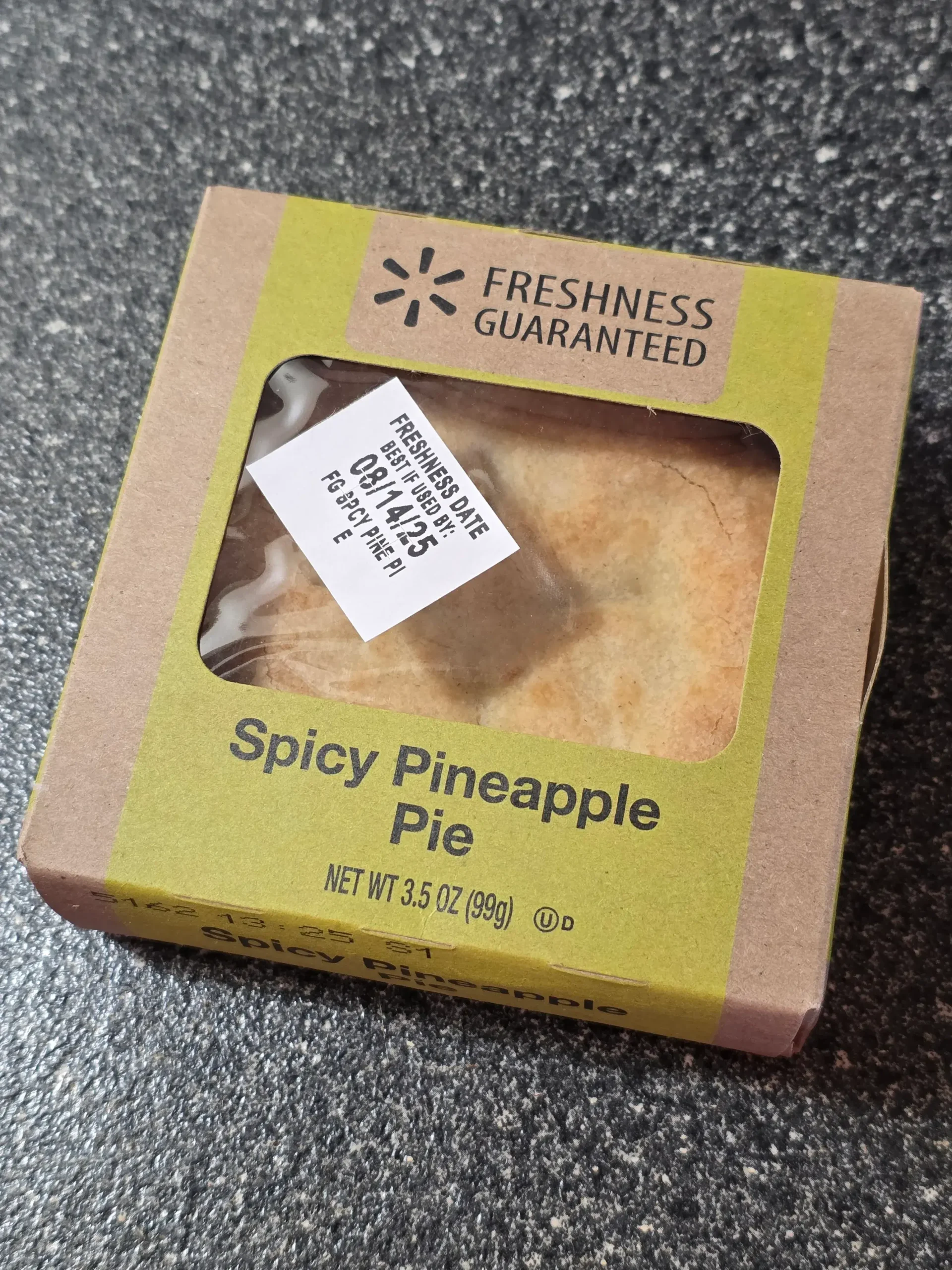 Walmart Freshness Guaranteed Spicy Pineapple Pie.