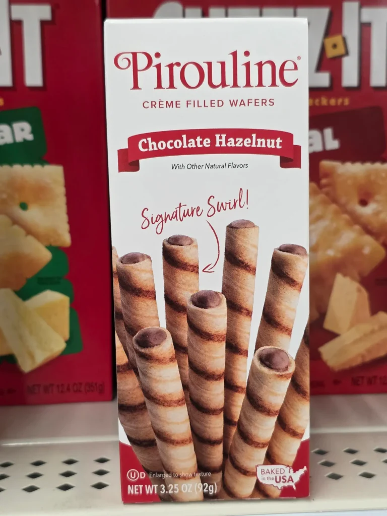 Pirouline Chocolate Hazelnut Creme Filled Wafers.