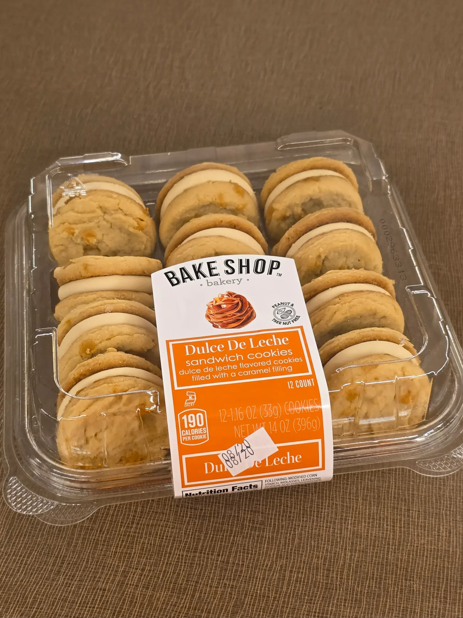 Aldi Bake Shop Dulce De Leche Sandwich Cookies.
