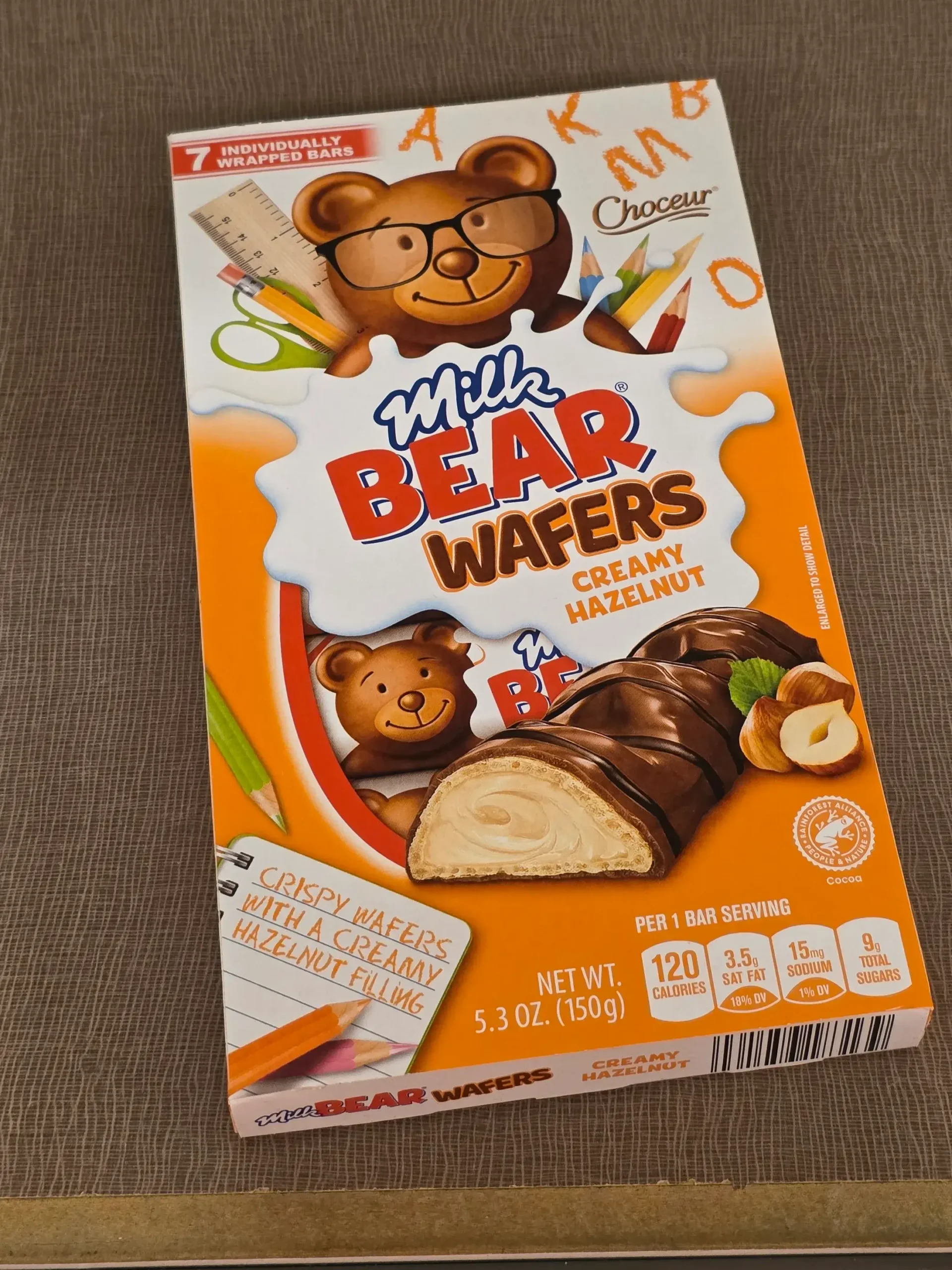 Choceur Milk Bear Creamy Hazelnut Wafers.