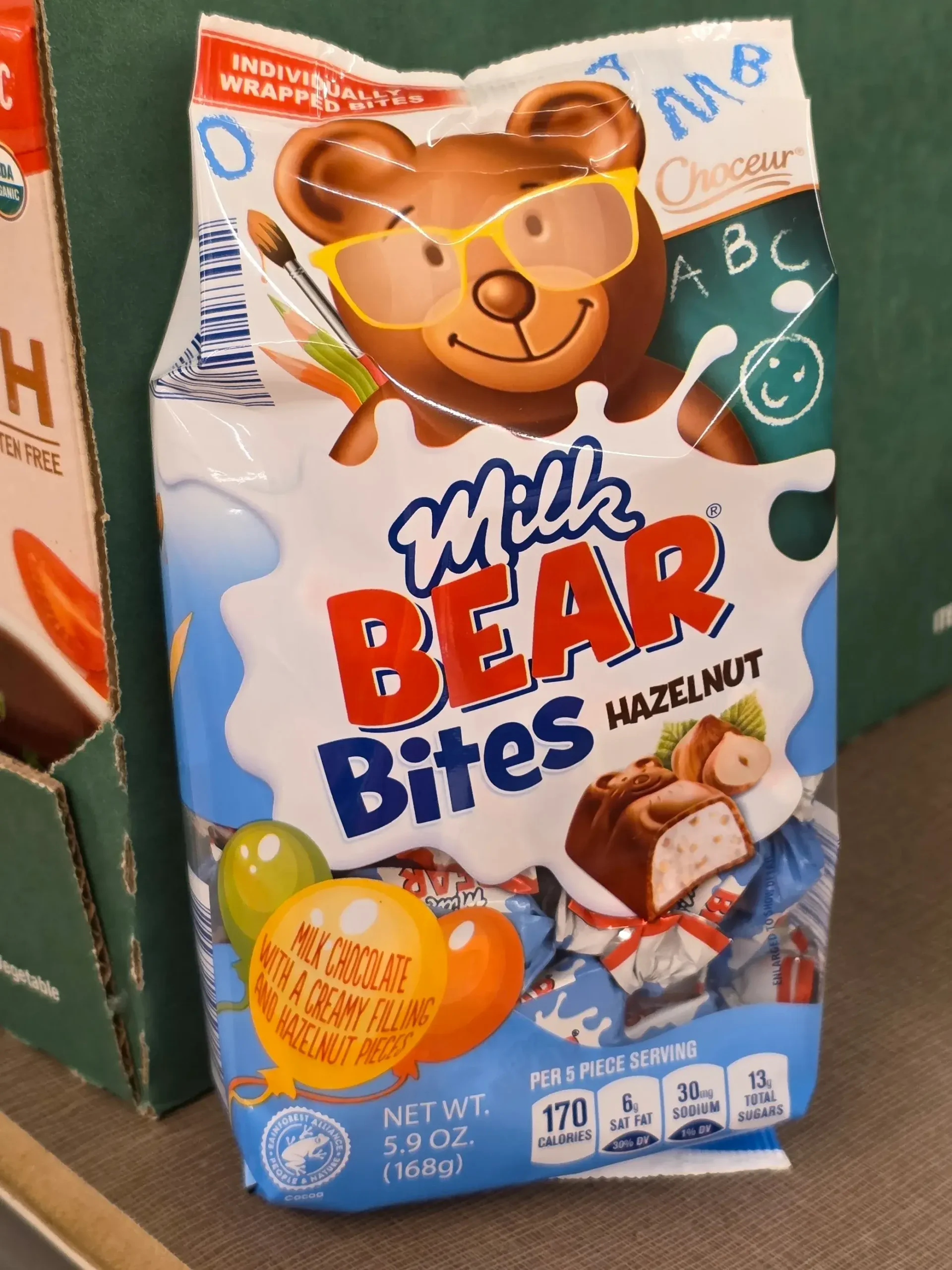 Choceur Milk Bear Hazelnut Bites.