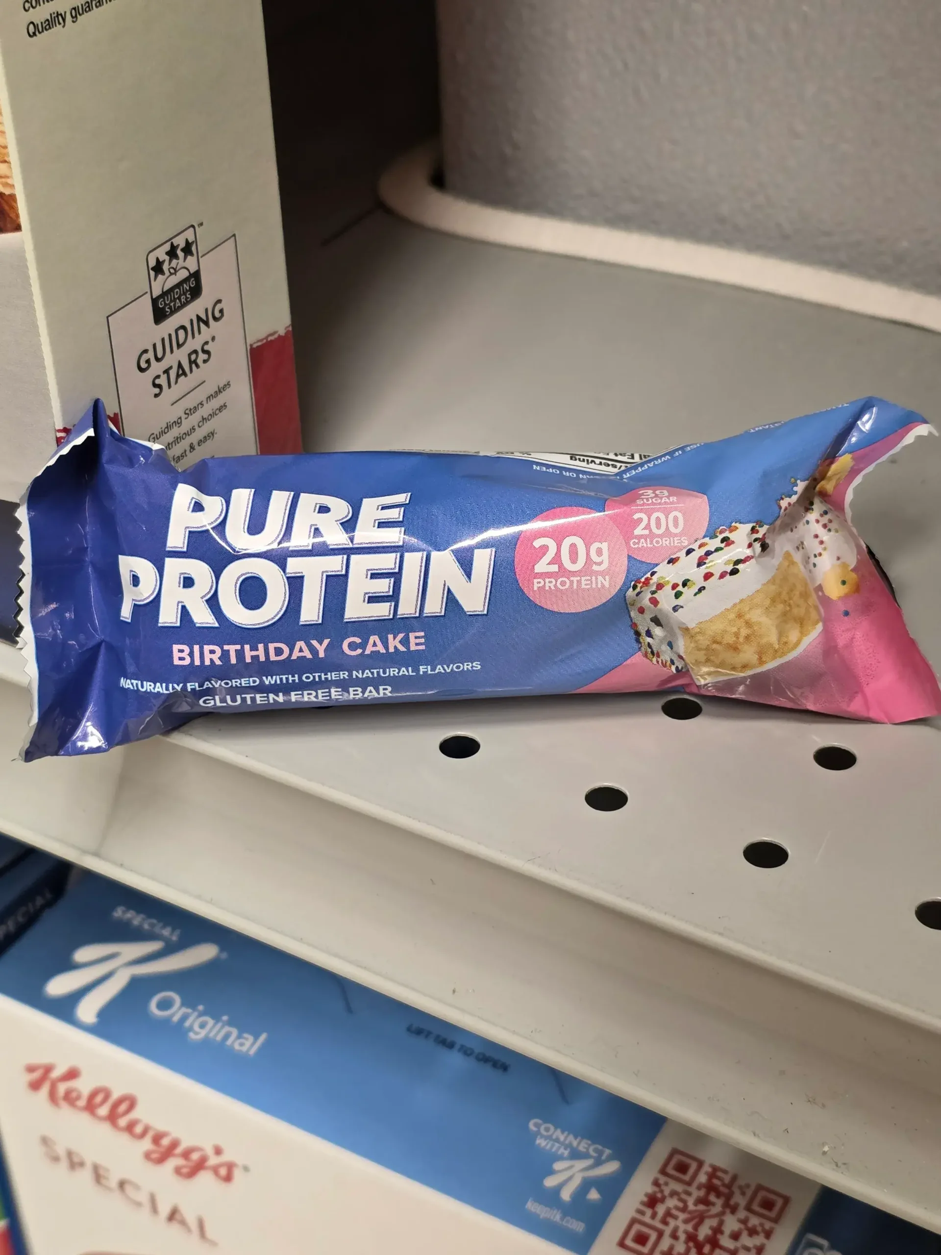 Pure Protein Birthday Cake Flavored Protein Bar.
