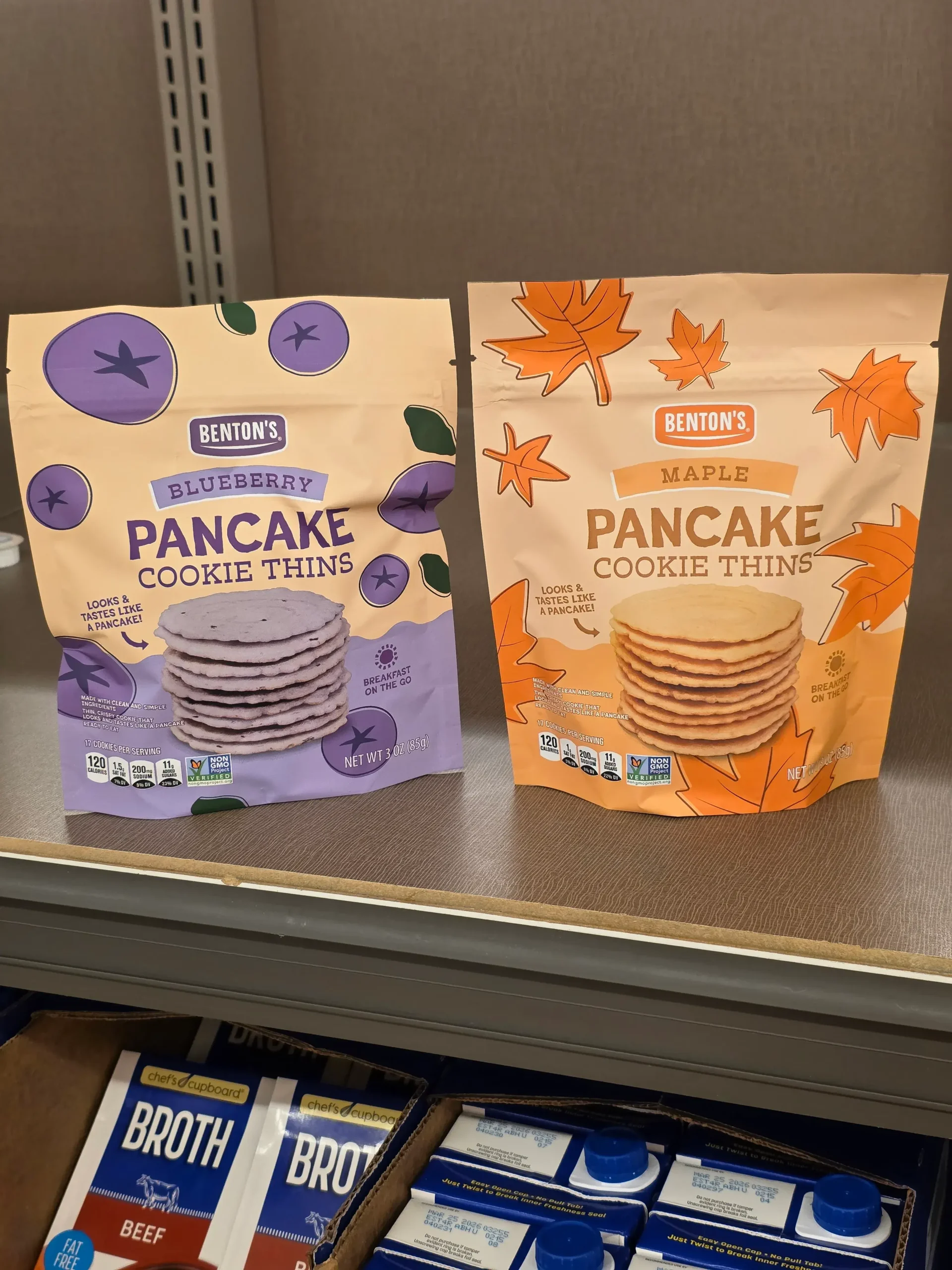 Benton's Blueberry and Maple Pancake Cookie Thins.