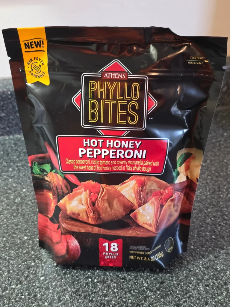 Athens Hot Honey Pepperoni Phyllo Bites.