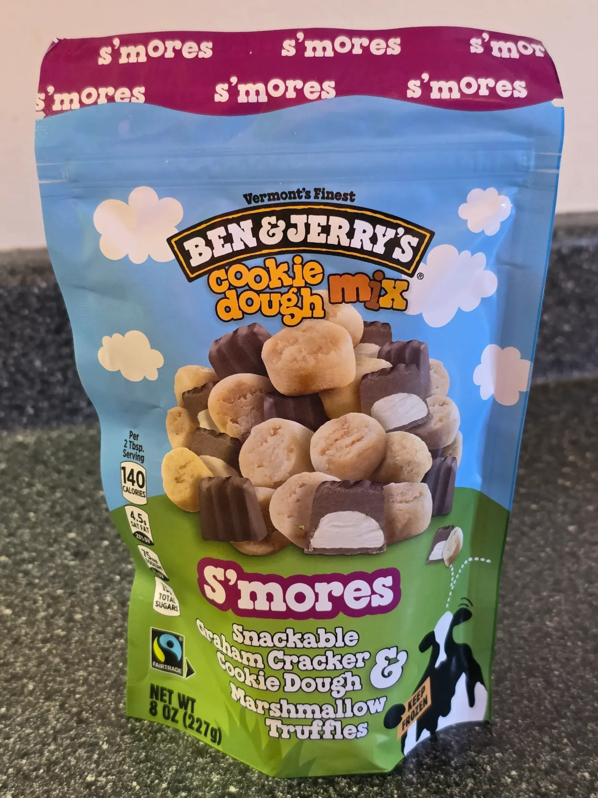 Ben & Jerry's S'mores Cookie Dough Mix.