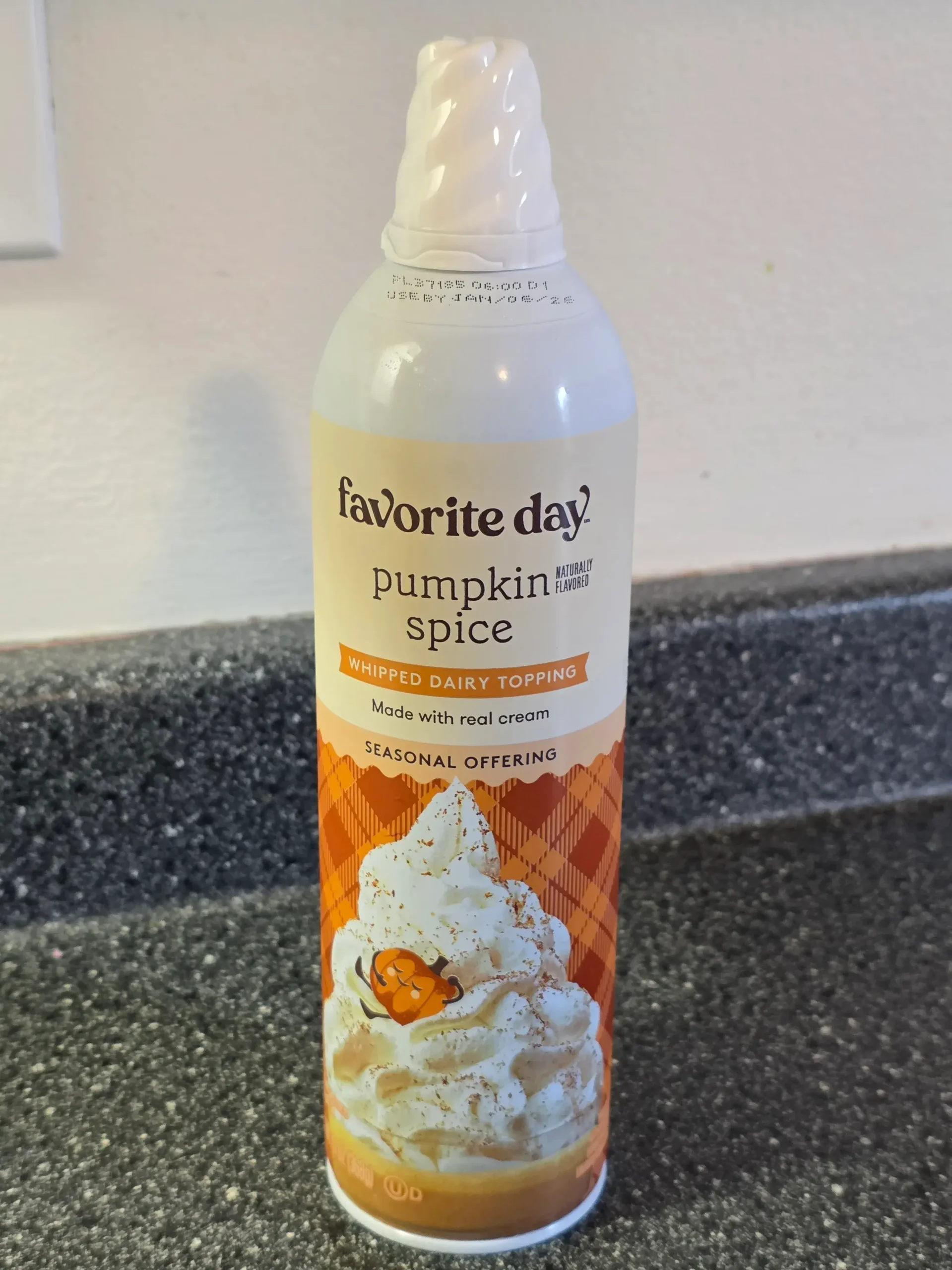 Favorite Day Pumpkin Spice Whipped Cream Dairy Topping.