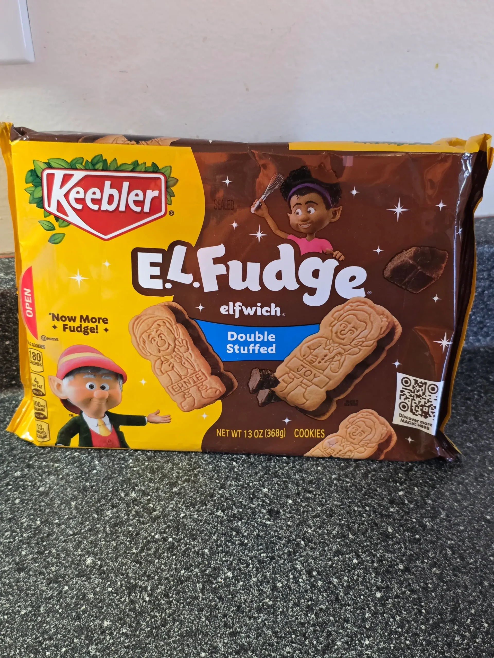 Keebler E.L Fudge Double Stuffed Elfwich.