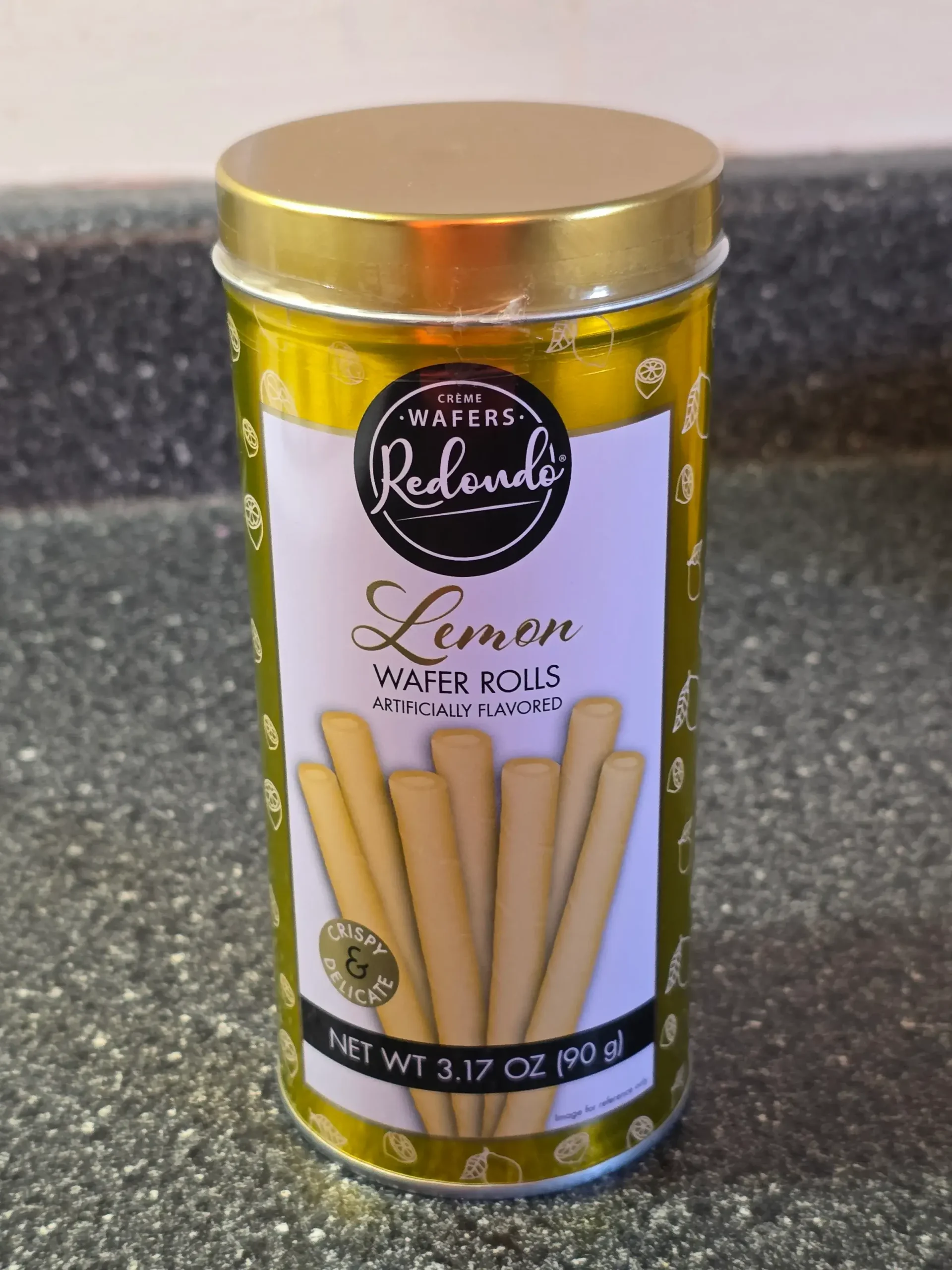 Redondo Lemon Wafer Rolls.