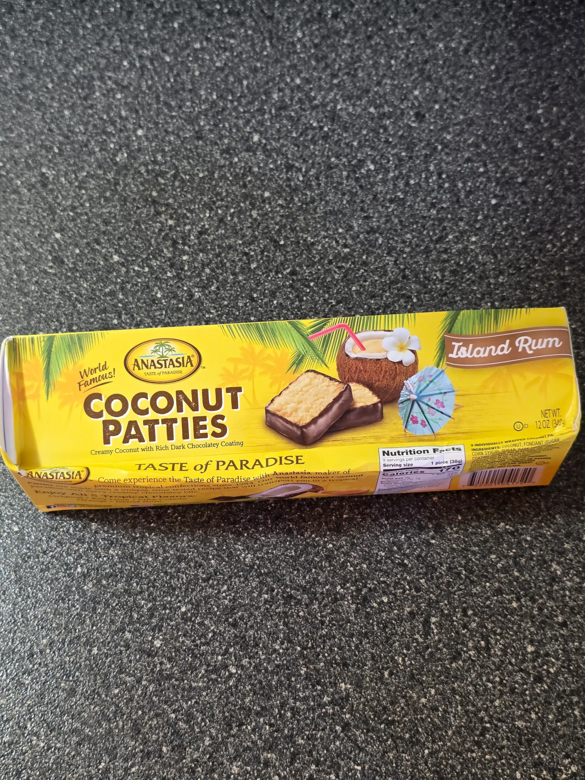 Anastasia / Oh!asis Island Rum Coconut Patties.