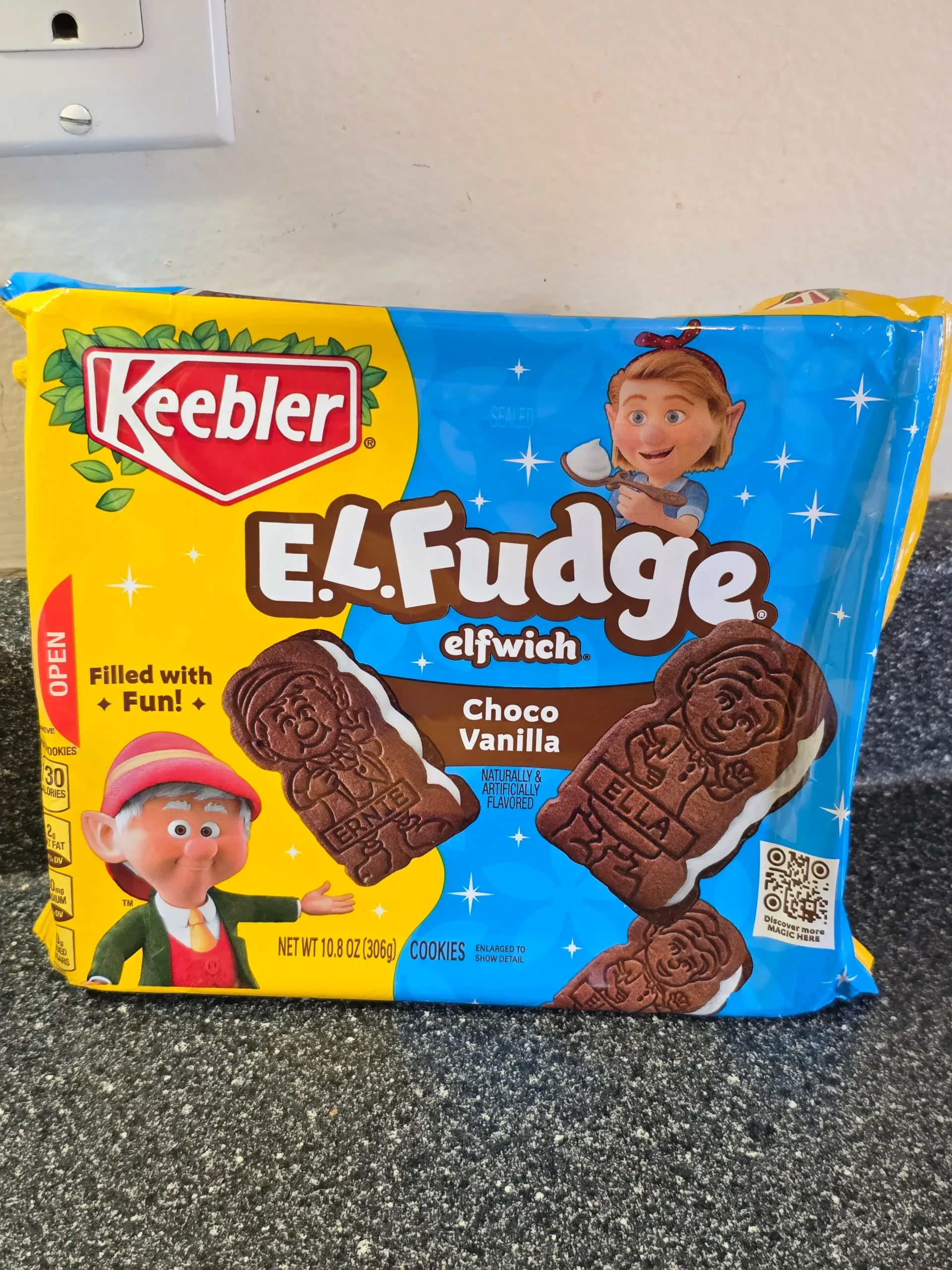 Keebler E.L Fudge Choco Vanilla Elfwich.
