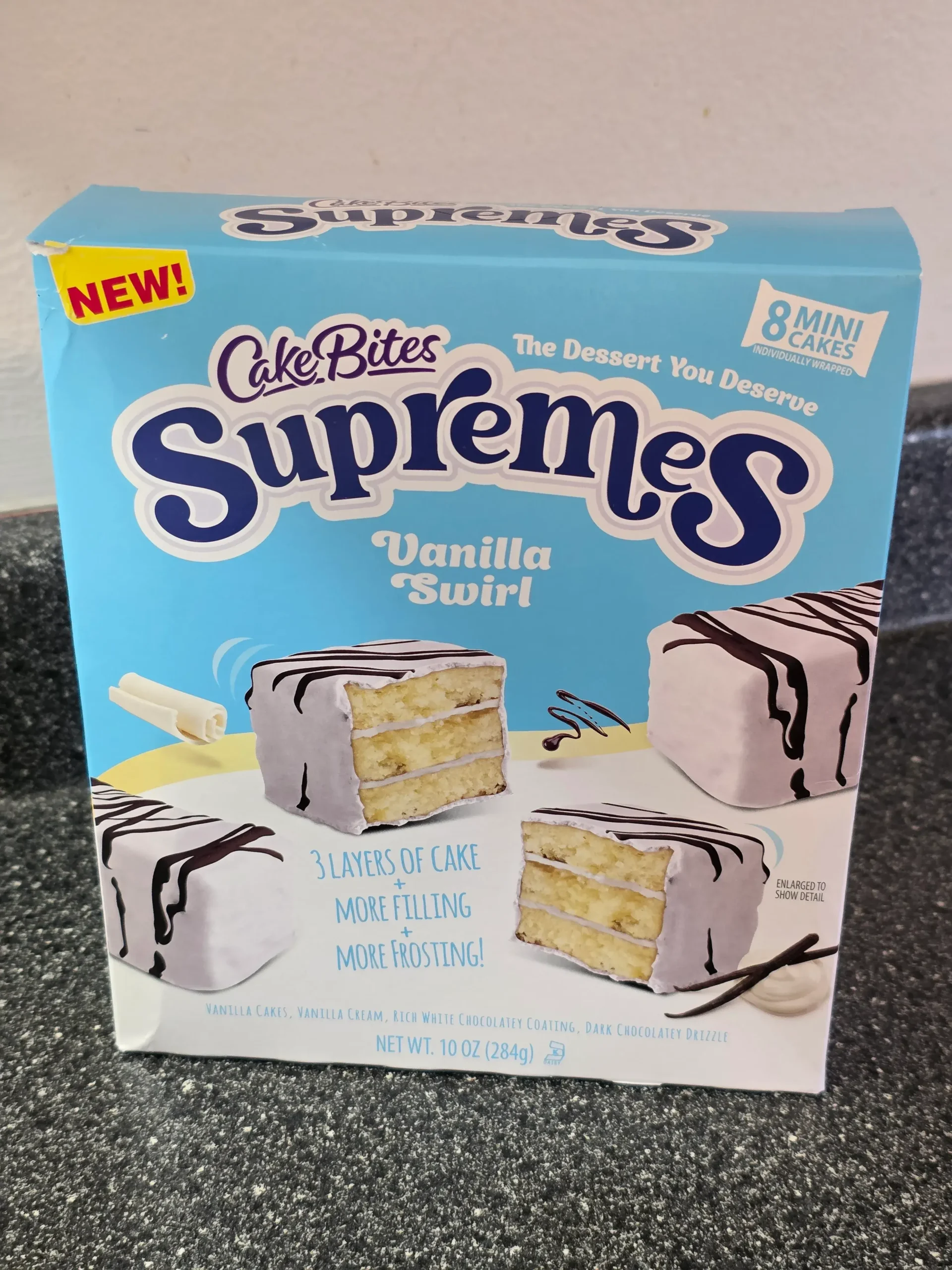 CakeBites Supremes Vanilla Swirl.
