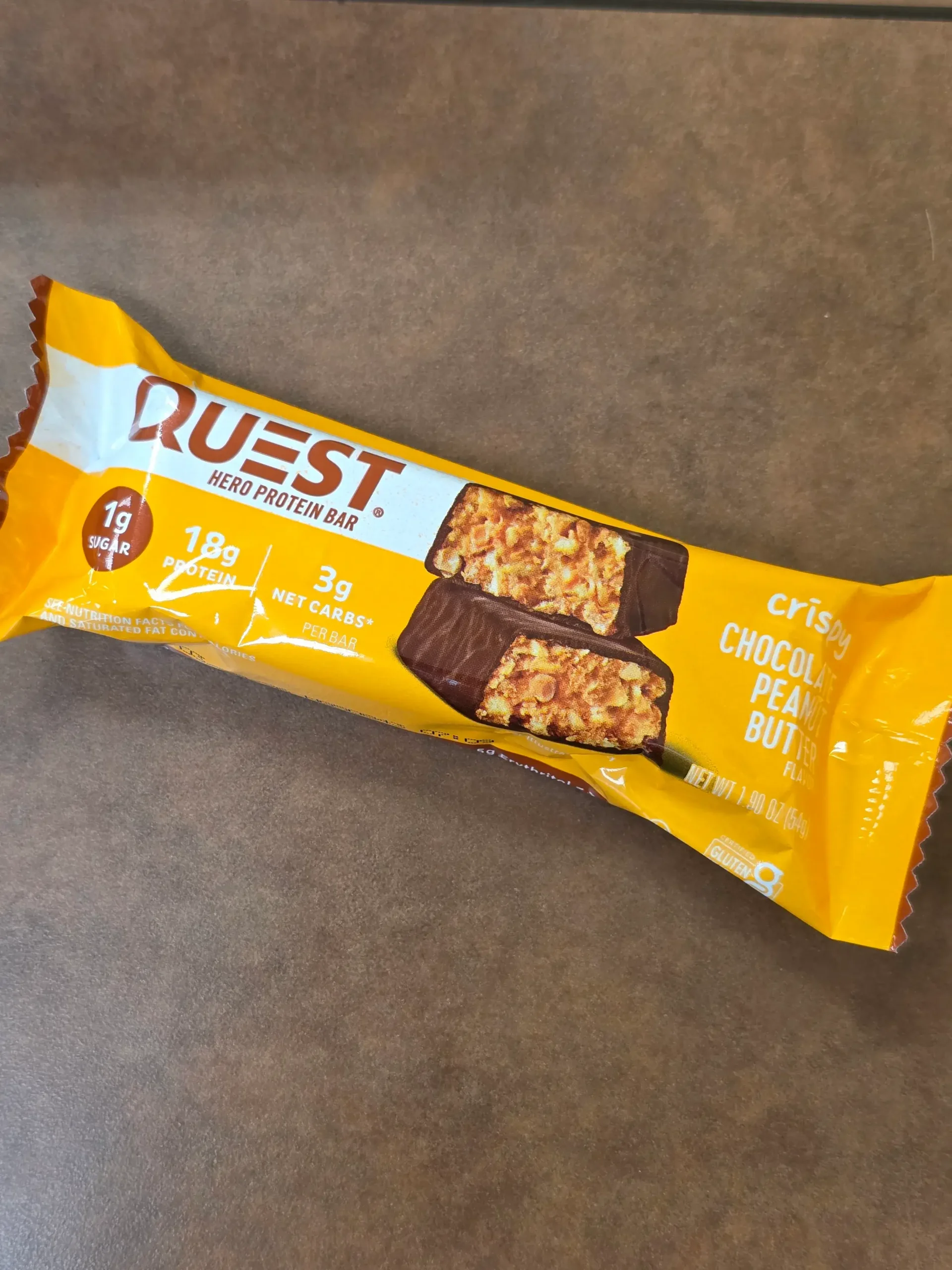 Quest Crispy Hero Chocolate Peanut Butter.