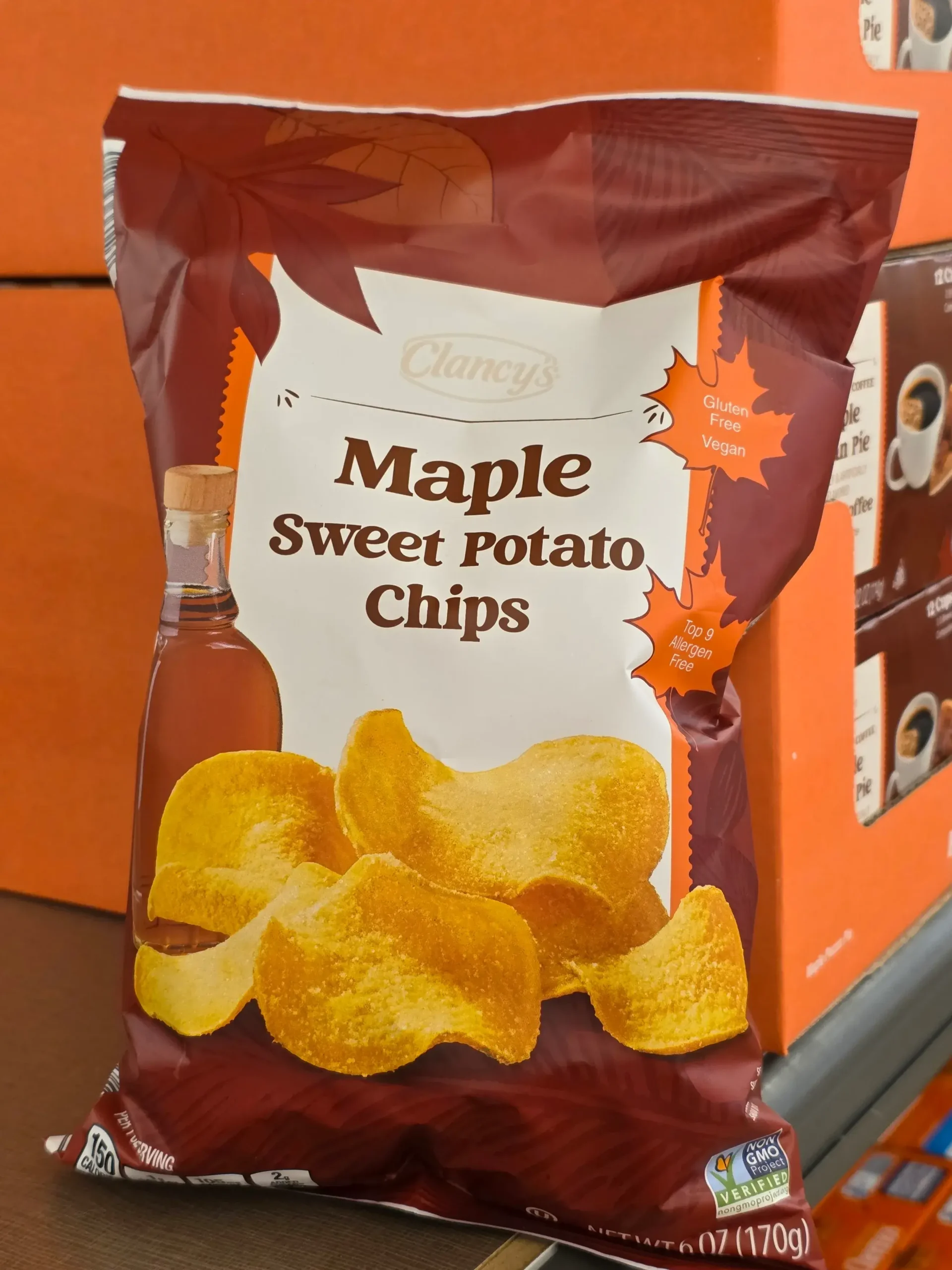 Clancy's Maple Sweet Potato Chips.