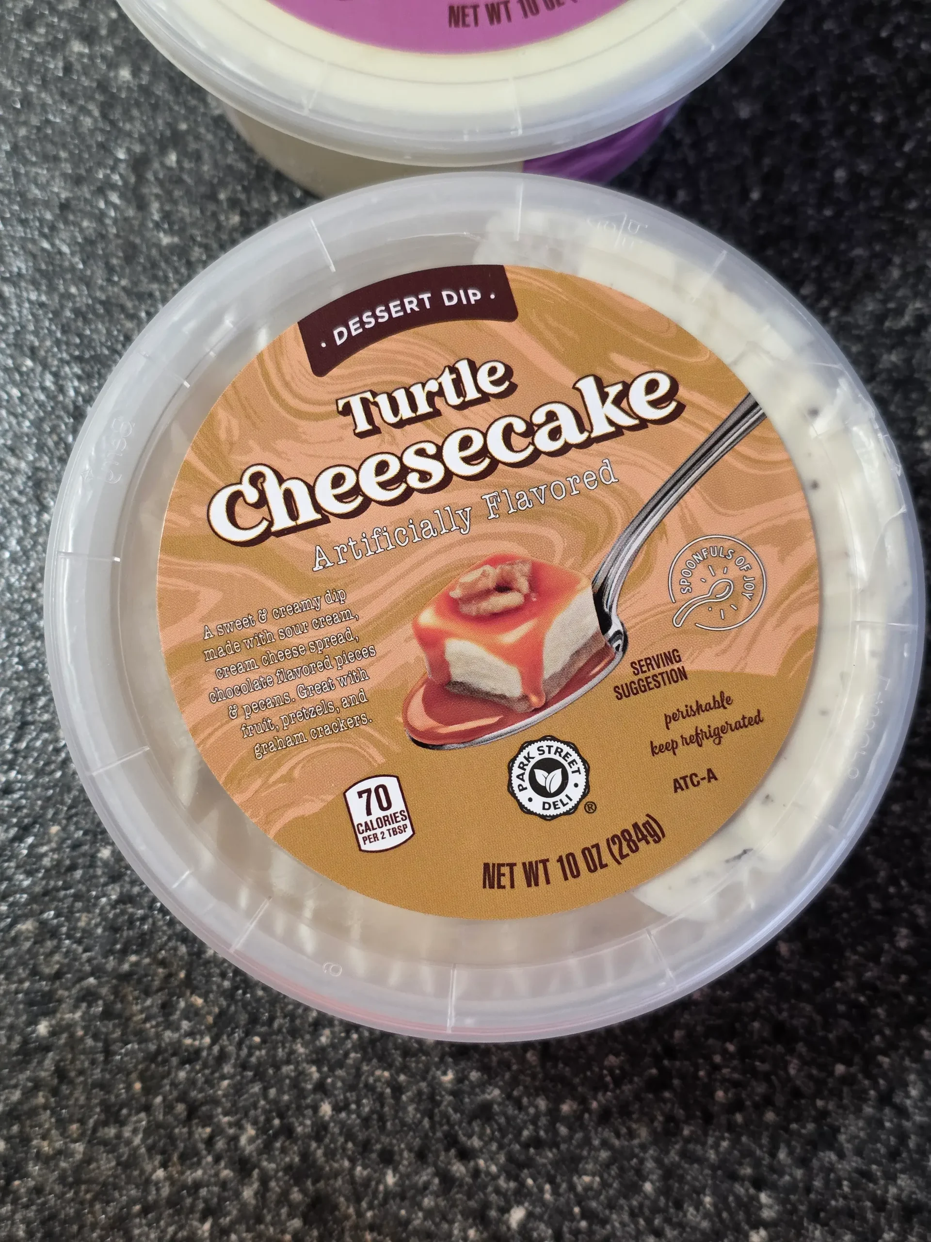 Aldi Turtle and Salted Caramel Cheesecake Dessert Dip.