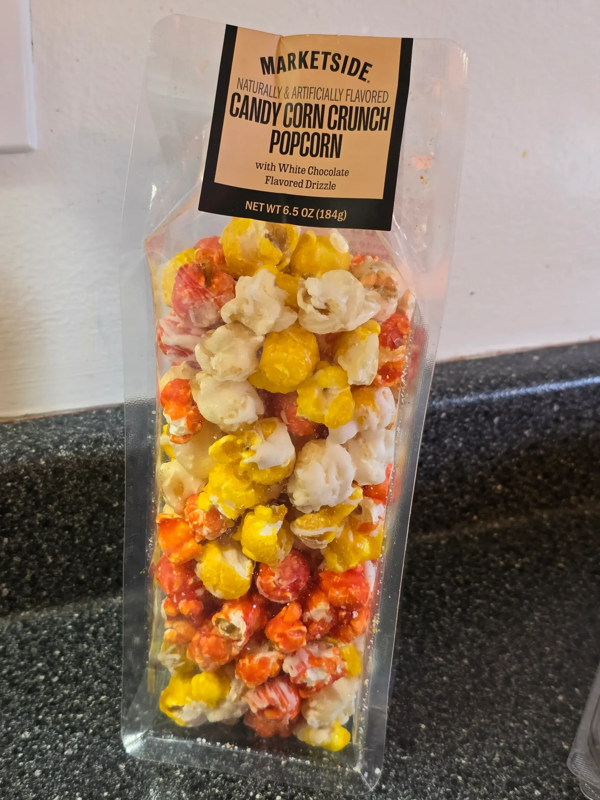 Walmart Marketside Candy Corn Crunch Popcorn.