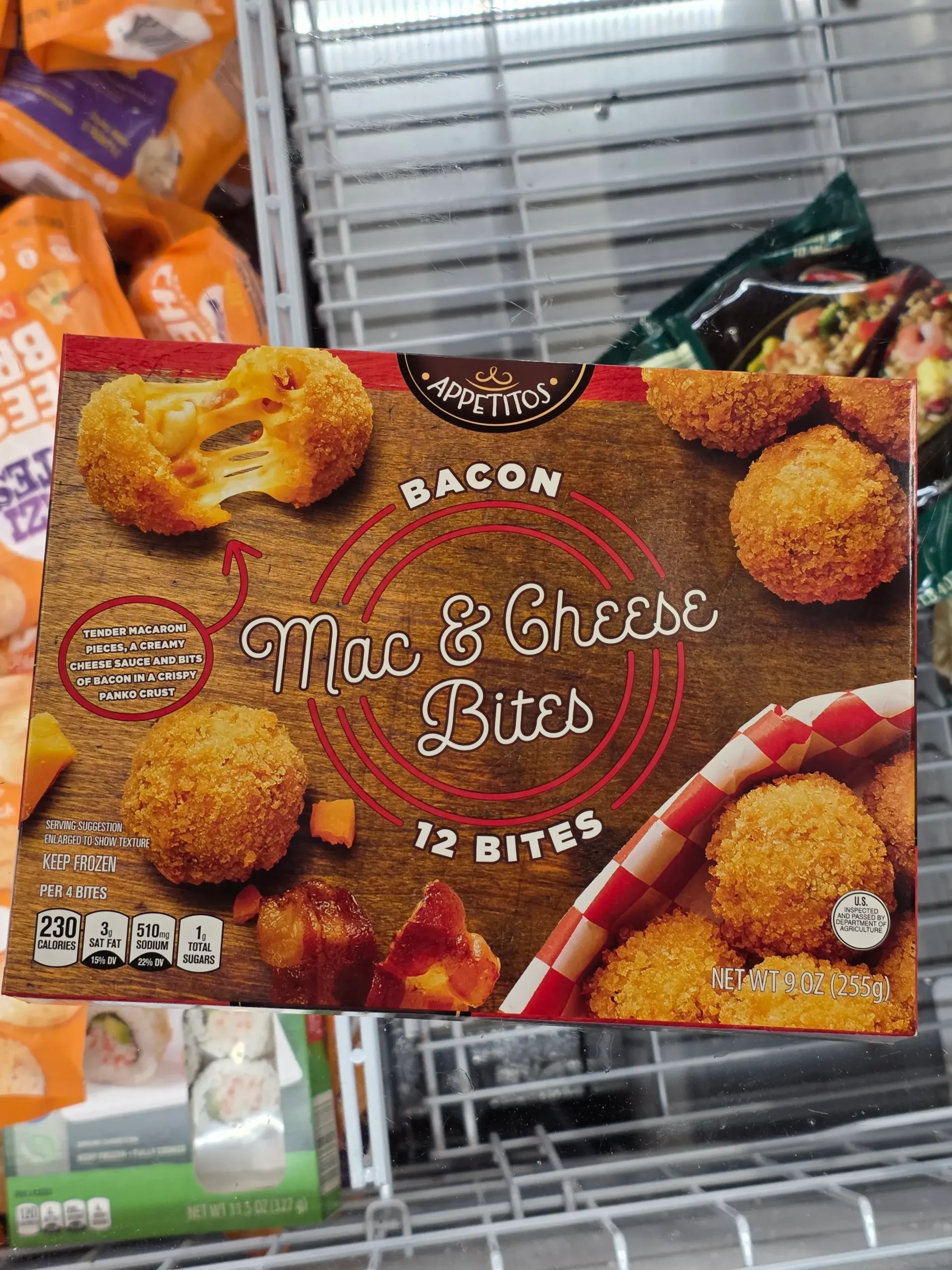 Appetitos Bacon Mac & Cheese Bites.