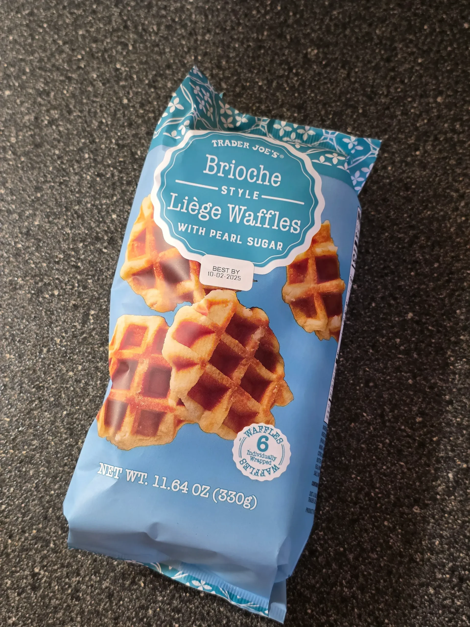 Trader Joe's Liege Style Waffles with Pearl Sugar.
