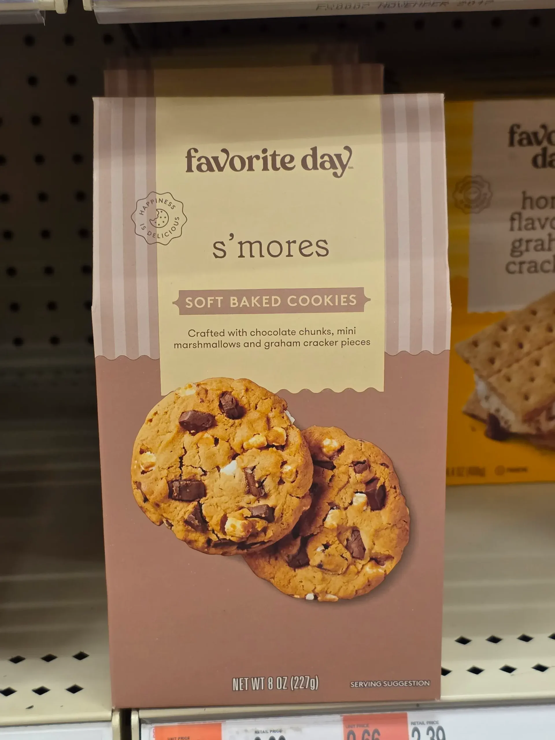 Favorite Day S'mores Soft Baked Cookies.