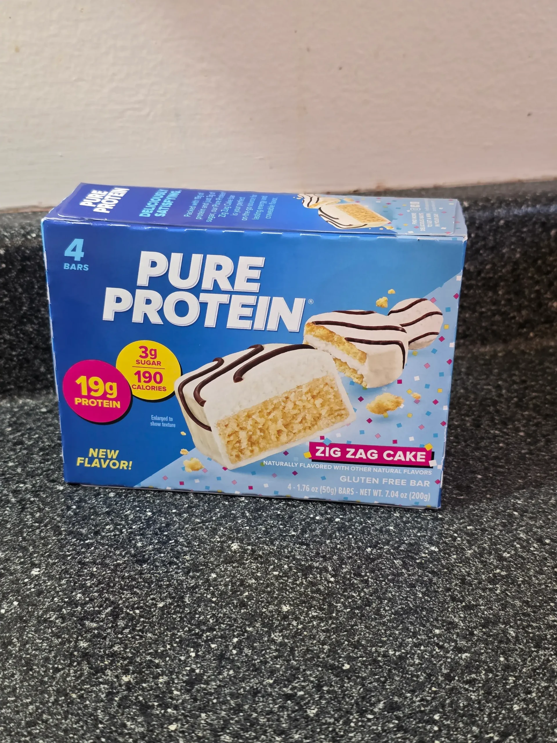 Pure Protein Bar Zig Zag Cake.