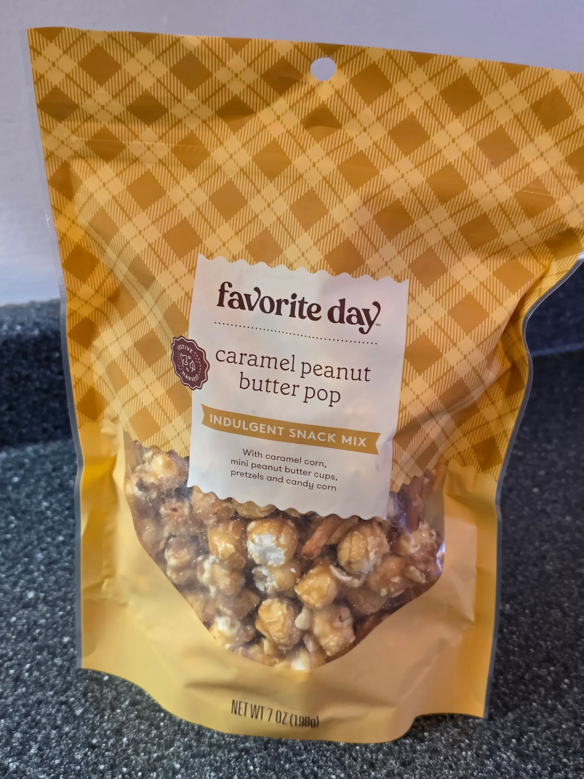 Target Favorite Day Fall Harvest Caramel Peanut Butter Pop Snack Mix.