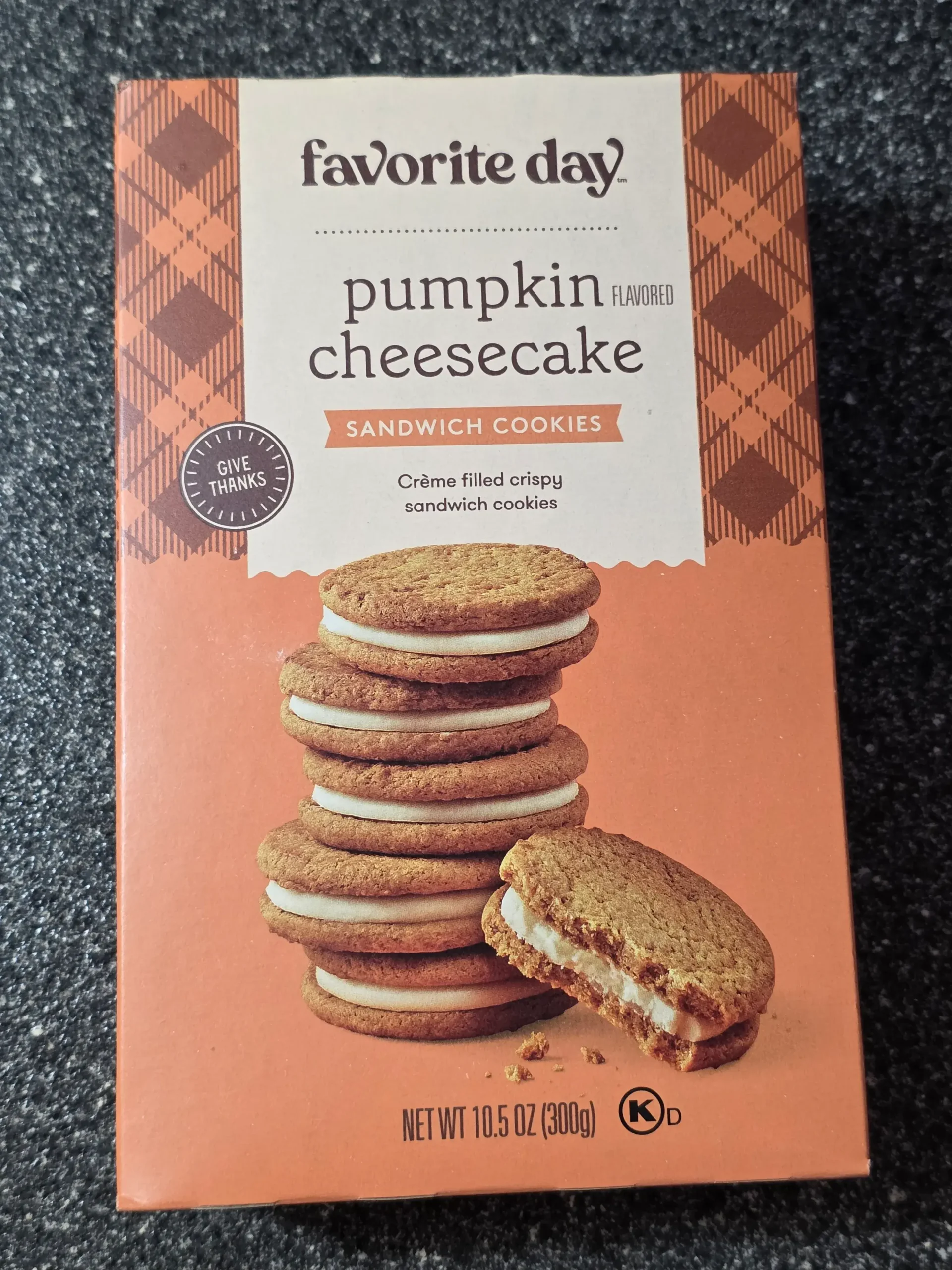 Target Favorite Day Fall Harvest Pumpkin Cheesecake Sandwich Cookies.