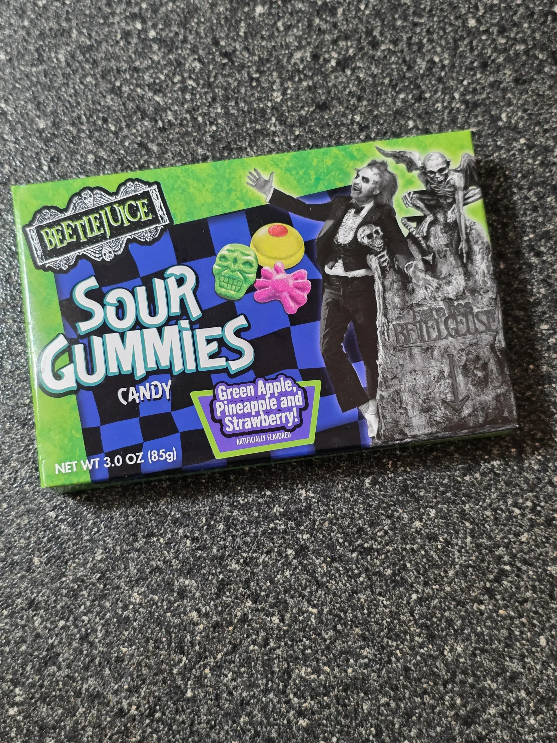 Flix Beetlejuice Sour Gummies Candy.