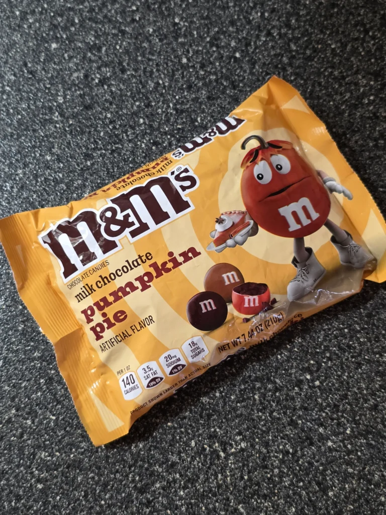 M&M'S Milk Chocolate Pumpkin Pie.