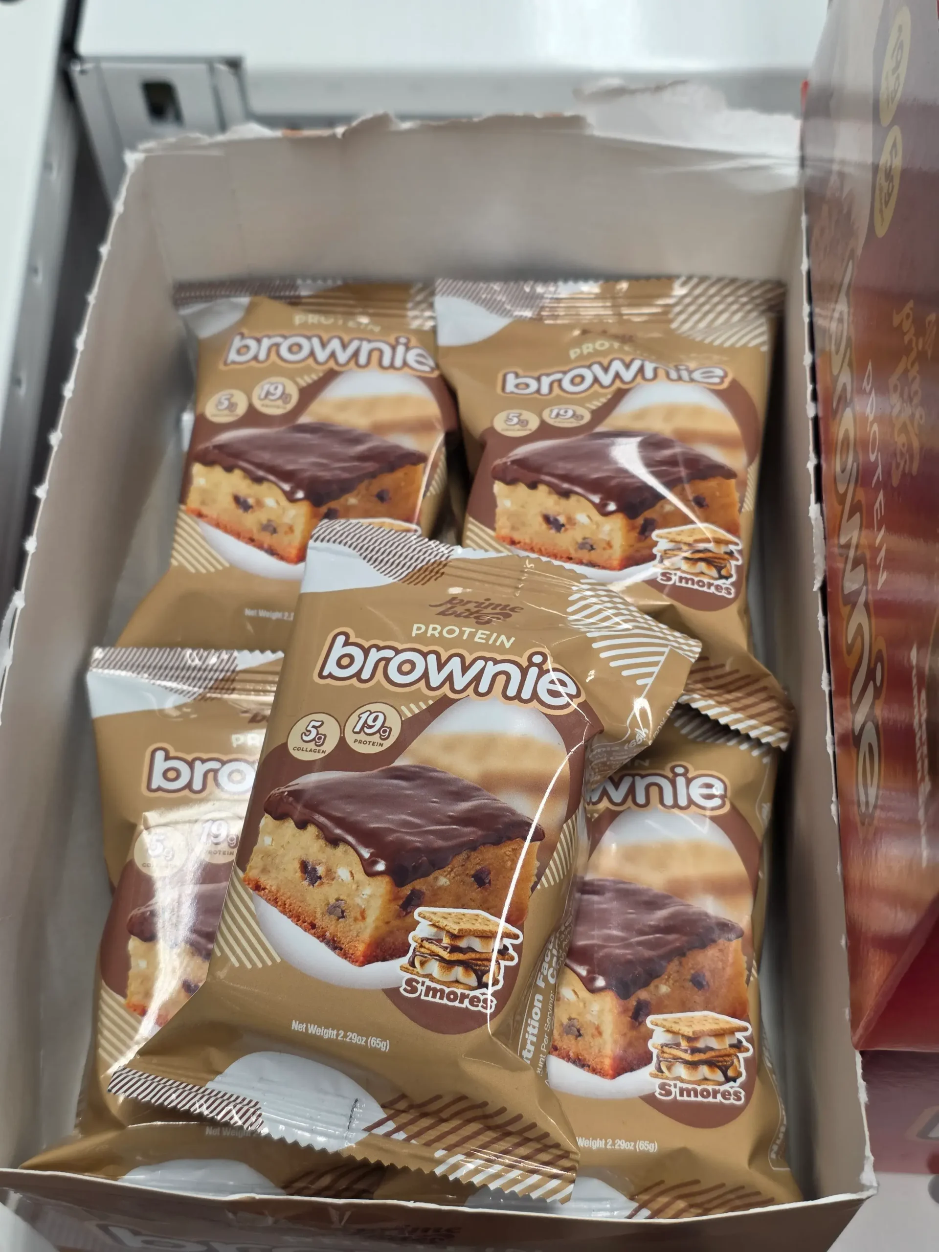Prime Bites S'mores Protein Brownie.
