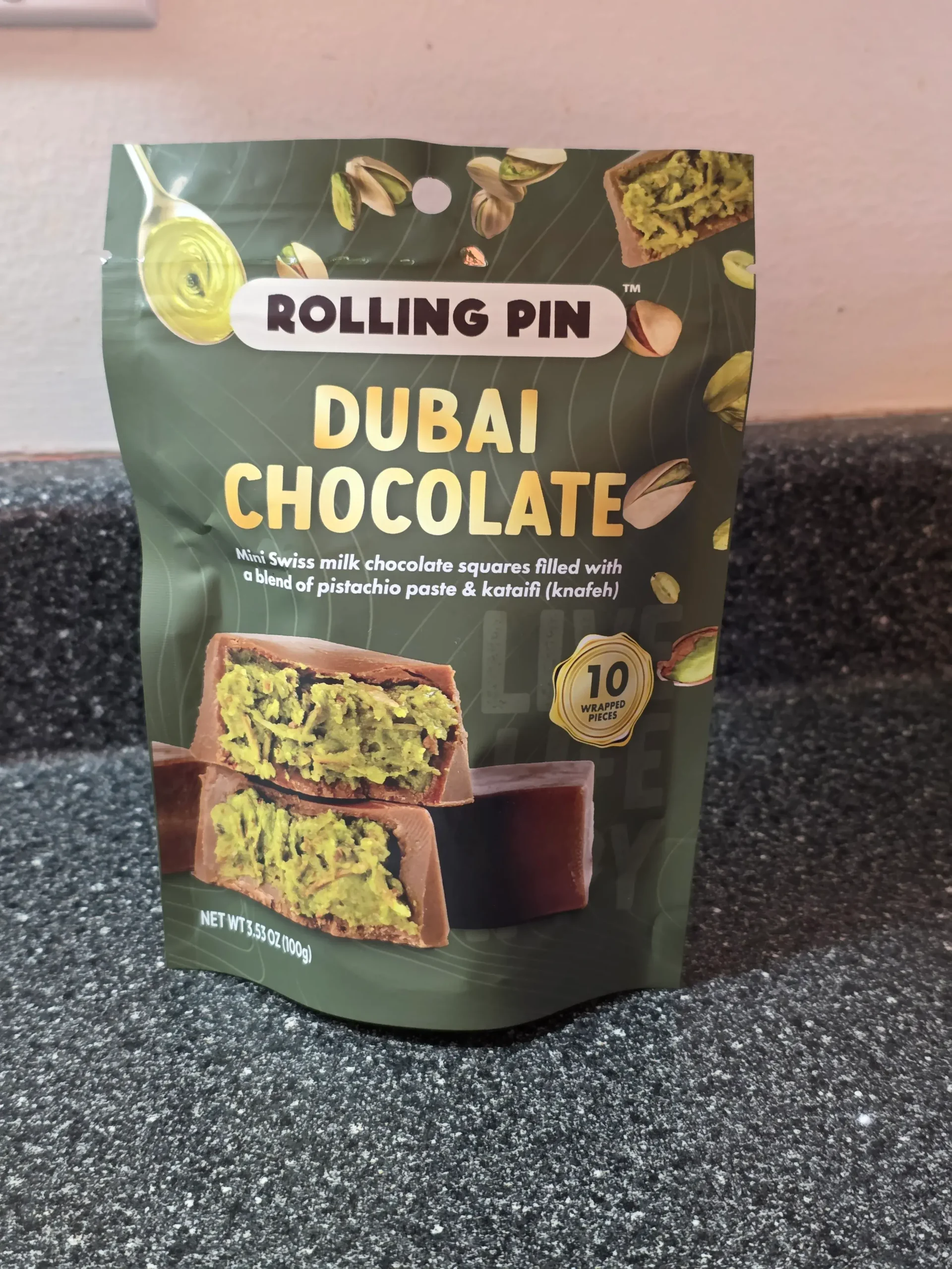 Rolling Pin Dubai Style Chocolate.