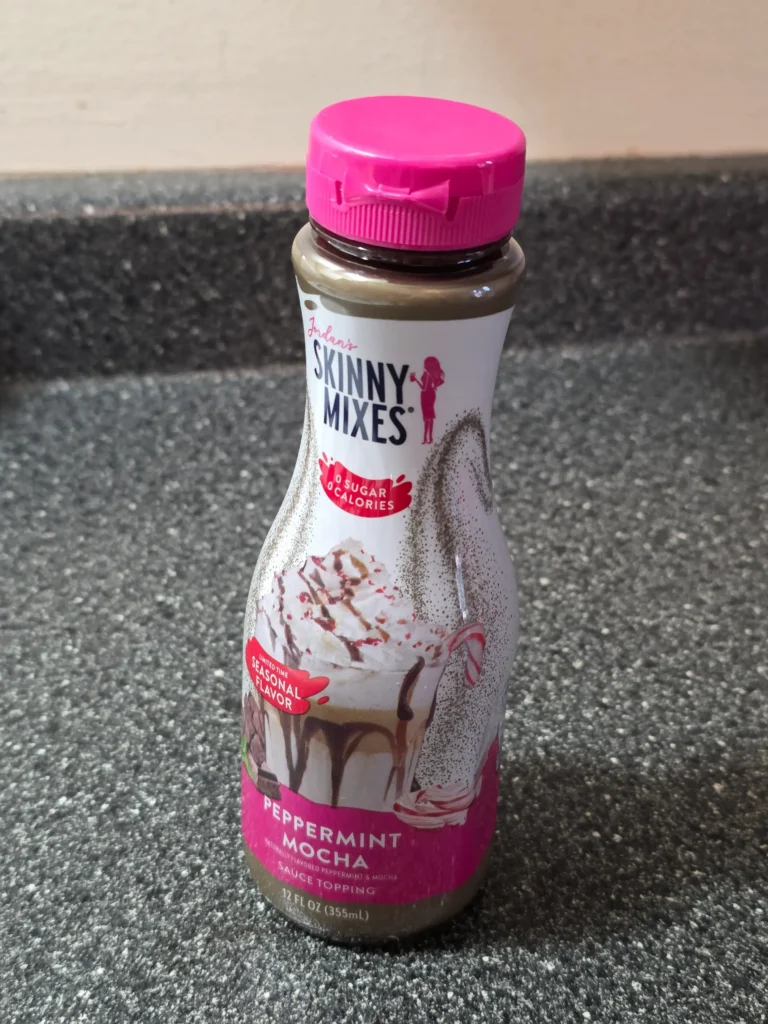 Jordan's Skinny Mixes Peppermint Mocha.