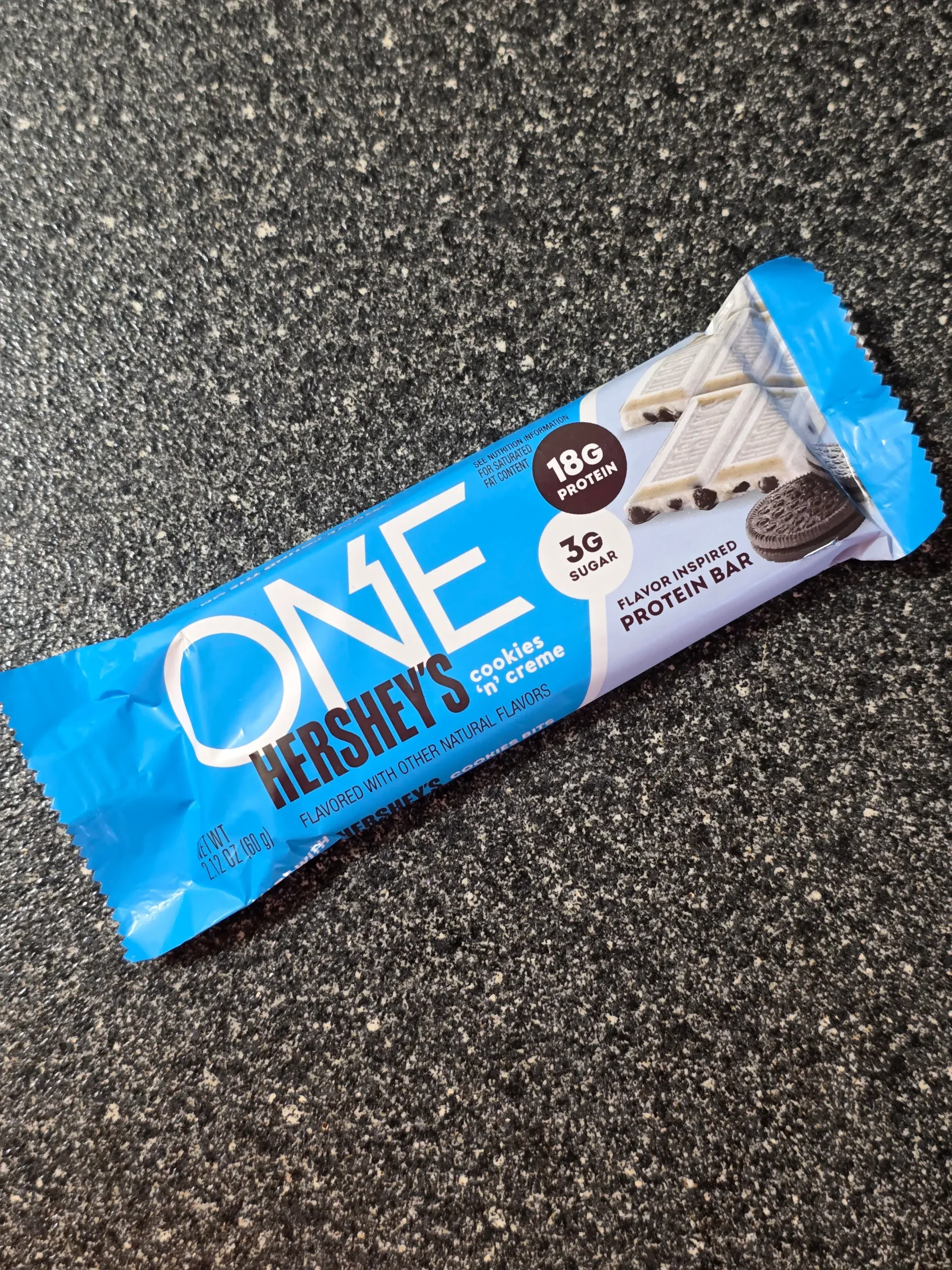 ONE Hershey's Cookies 'n' Creme Flavor Inspired Protein Bar.