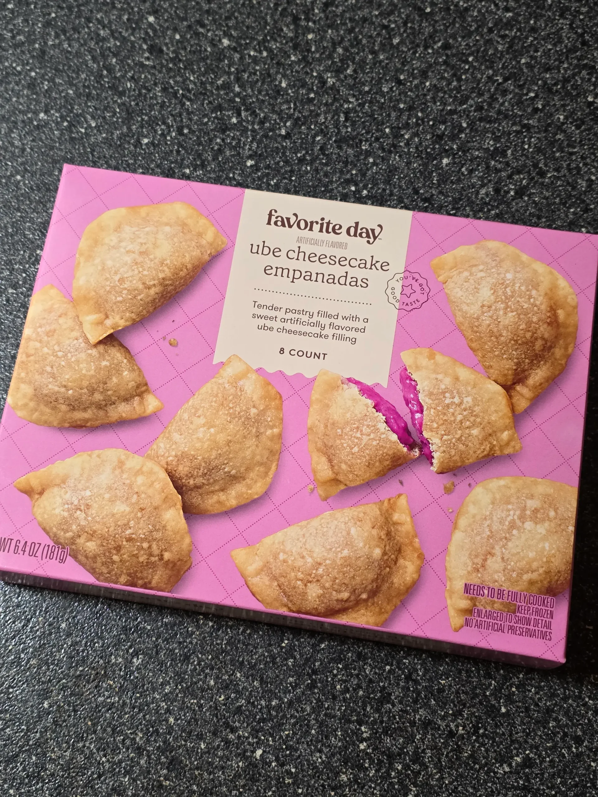 Target Favorite Day Ube Cheesecake Empanadas.