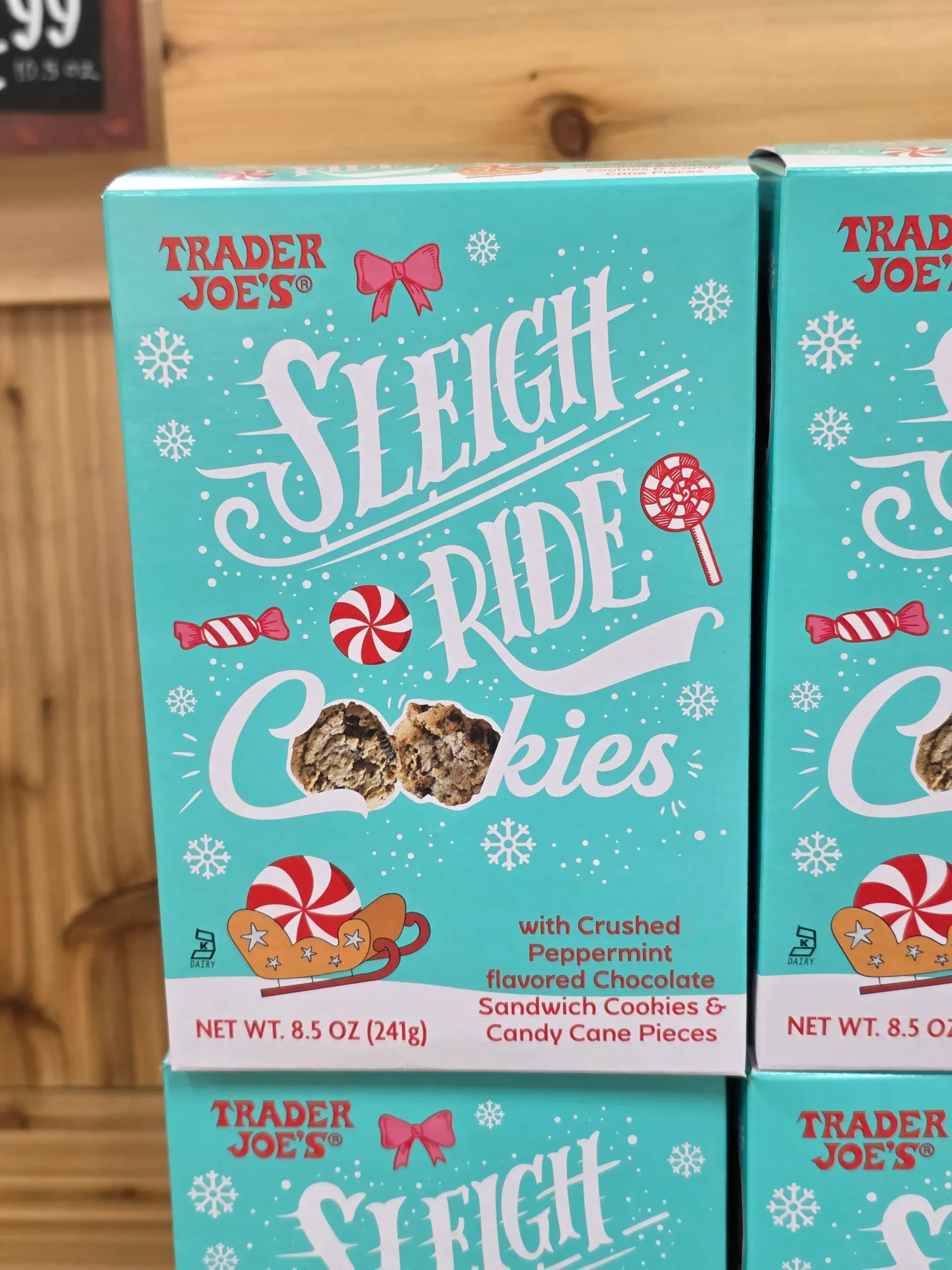 Trader Joe's Sleigh Ride Cookies.