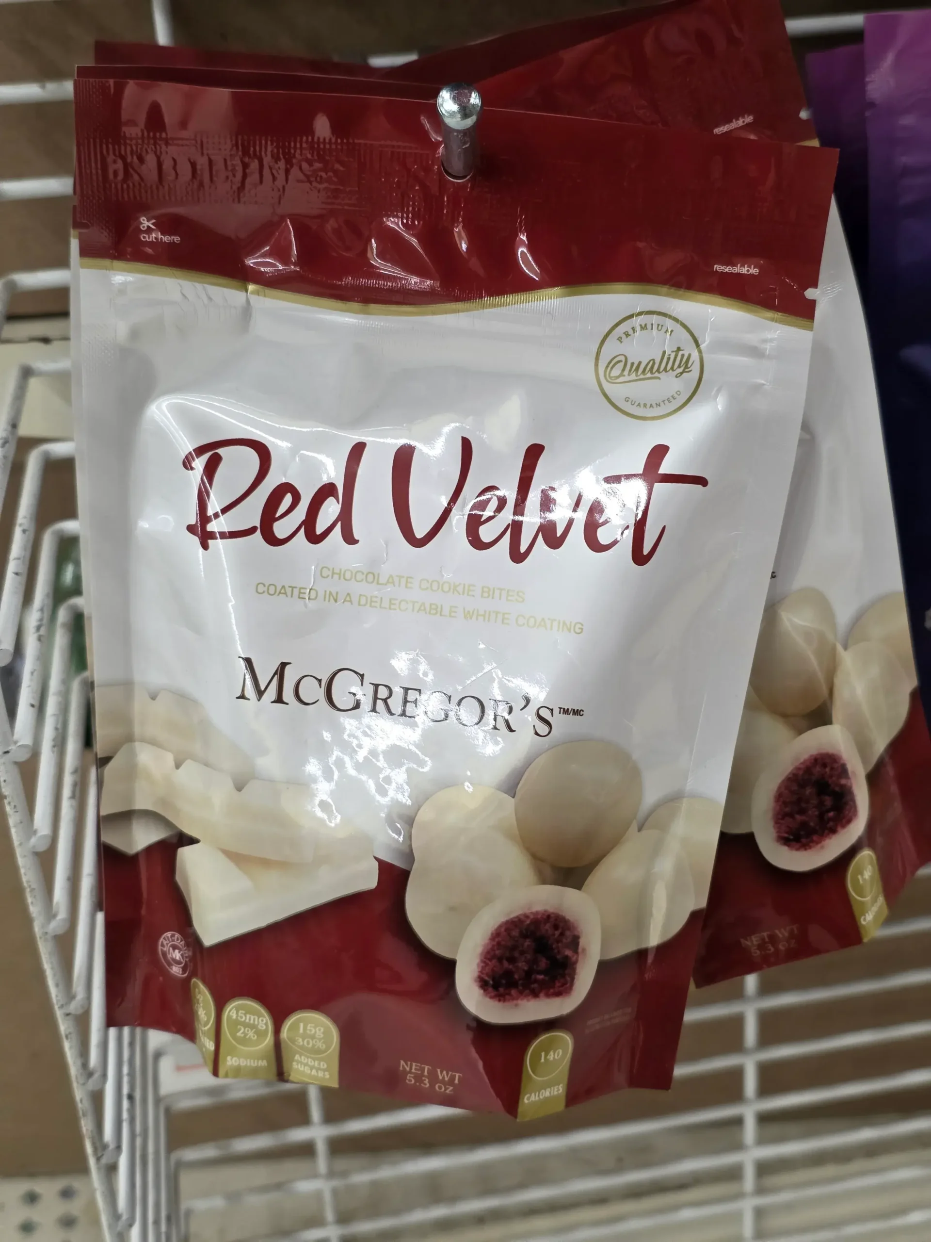 McGregor's Red Velvet Chocolate Cookie Bites.