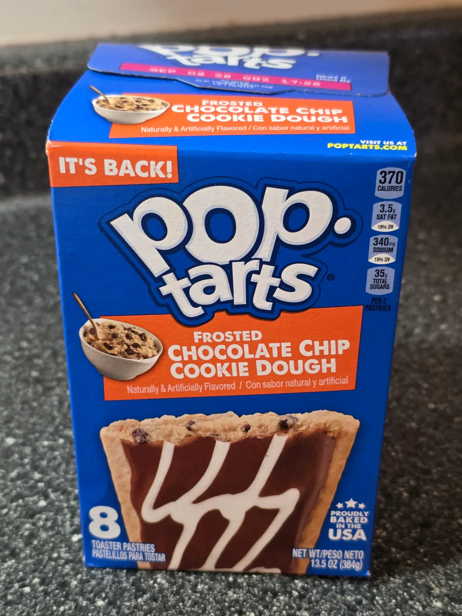 Pop-Tarts Frosted Chocolate Chip Cookie Dough.