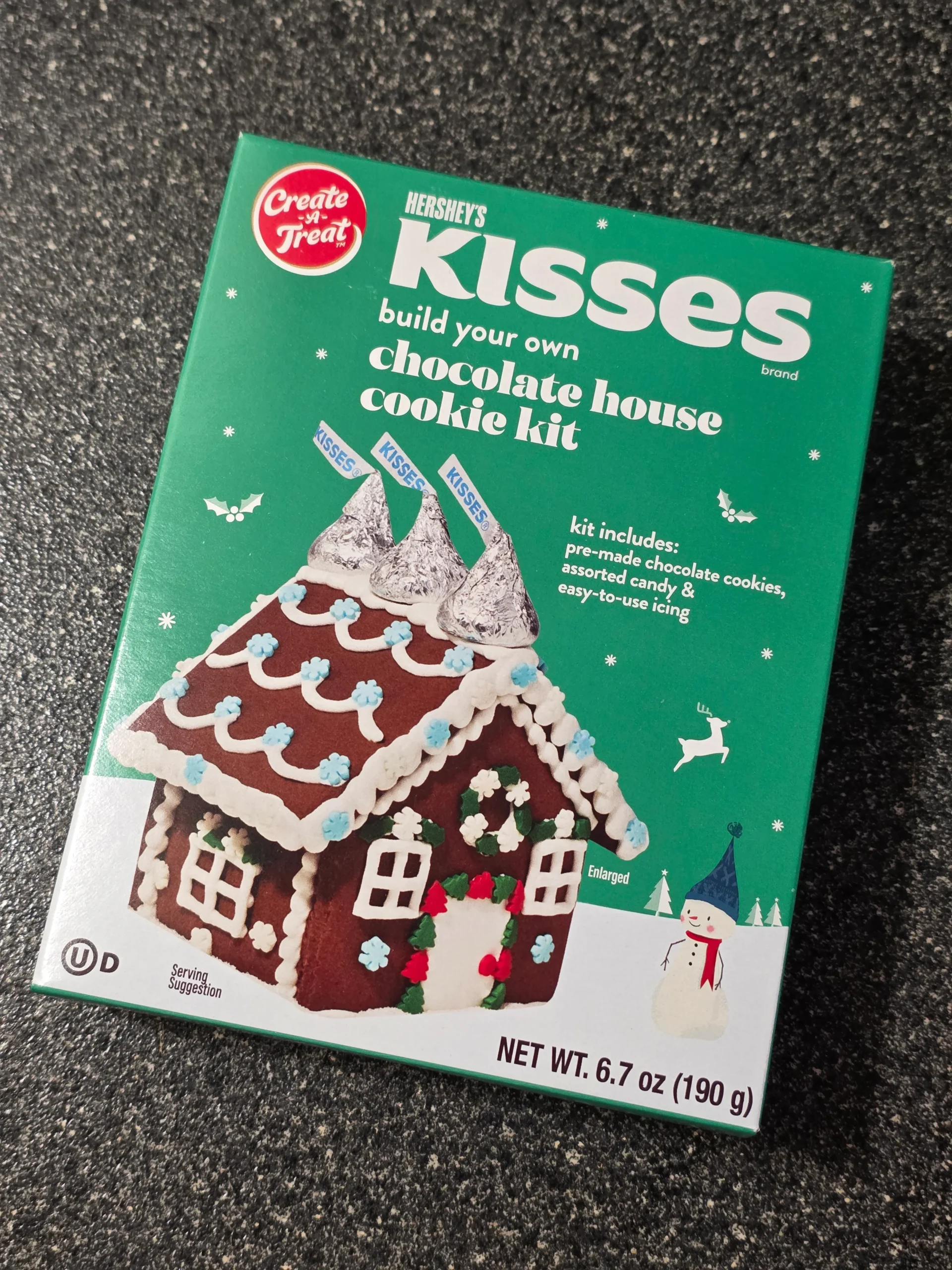 Create-A-Treat Hershey's Kisses Chocolate House Cookie Kit.