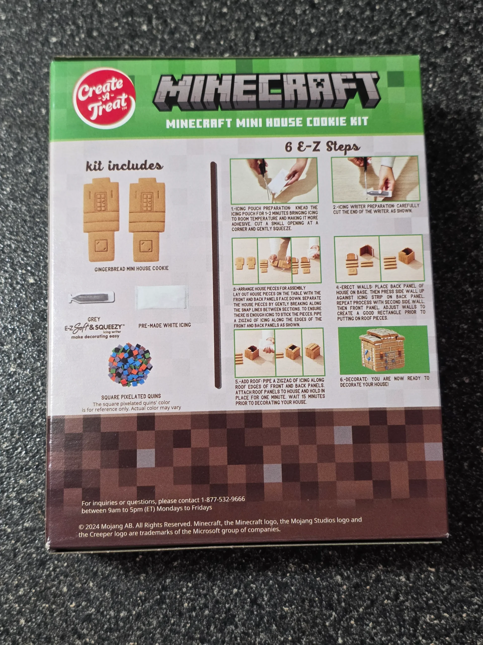 Create-A-Treat Minecraft Mini House Cookie Kit.