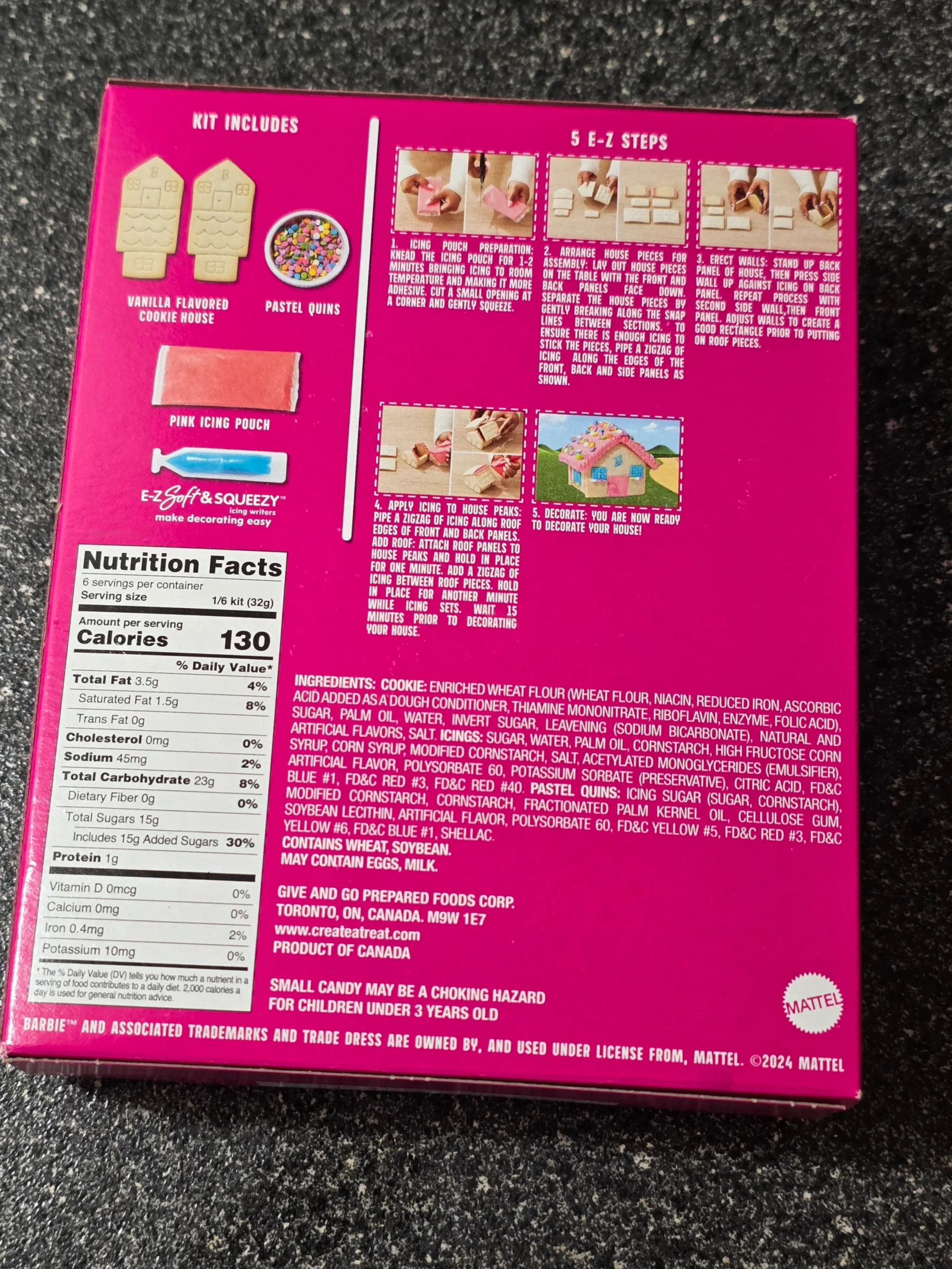 Create-A-Treat Barbie House Cookie Kit.