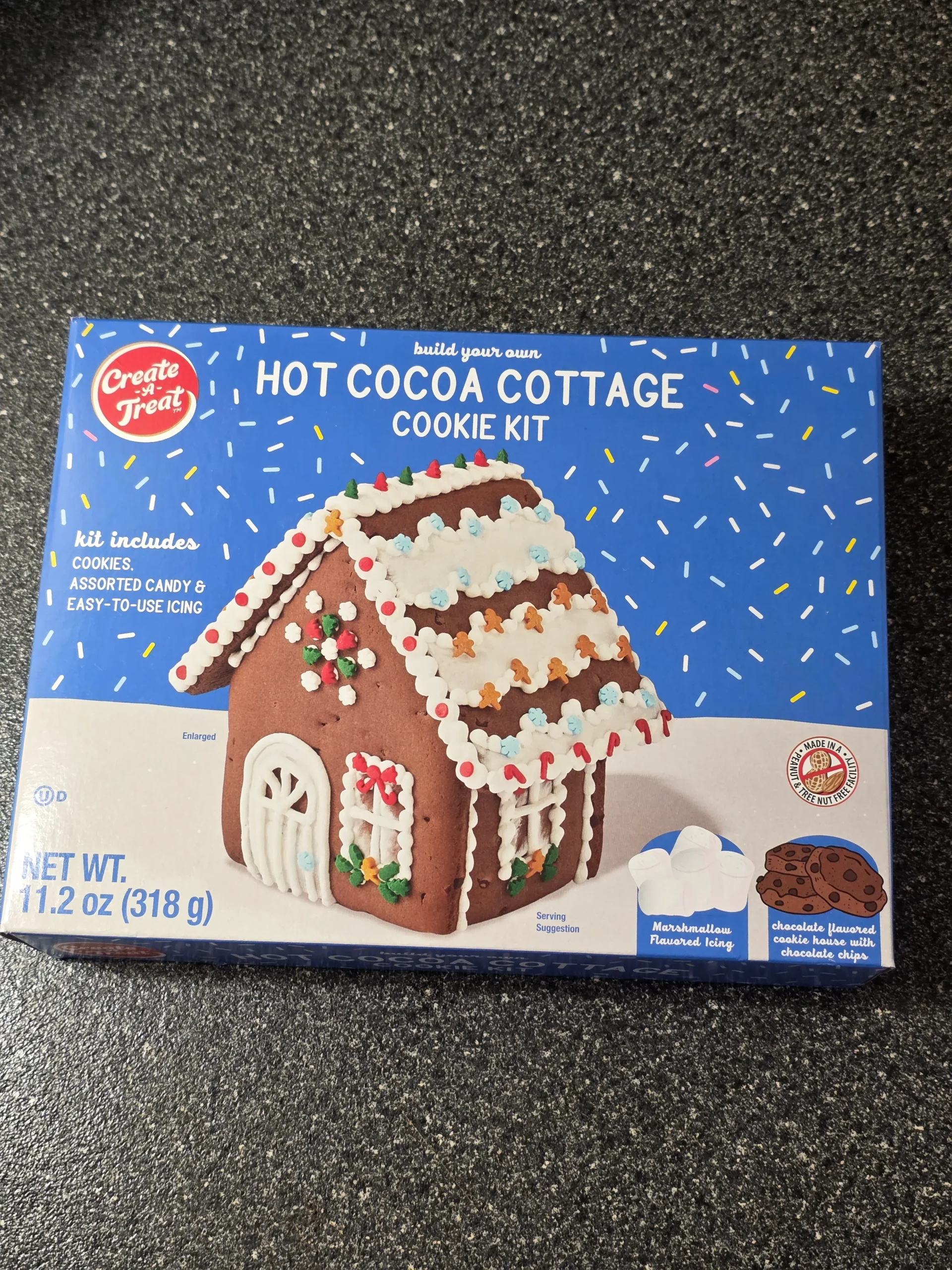 Create-A-Treat Build Your Own Hot Cocoa Cottage Cookie Kit.